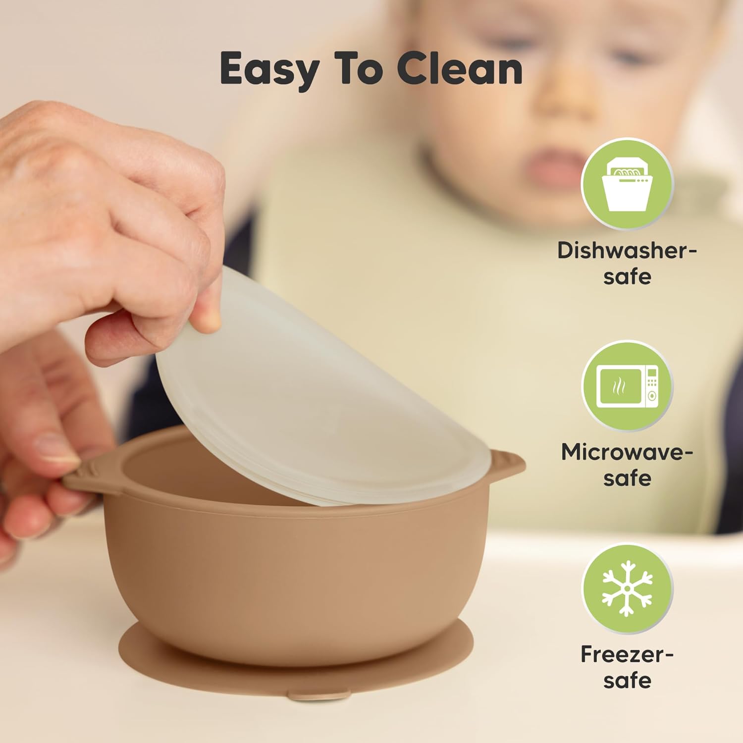 KeaBabies 2-Pack Suction Baby Bowls with Lids and Utensils 1