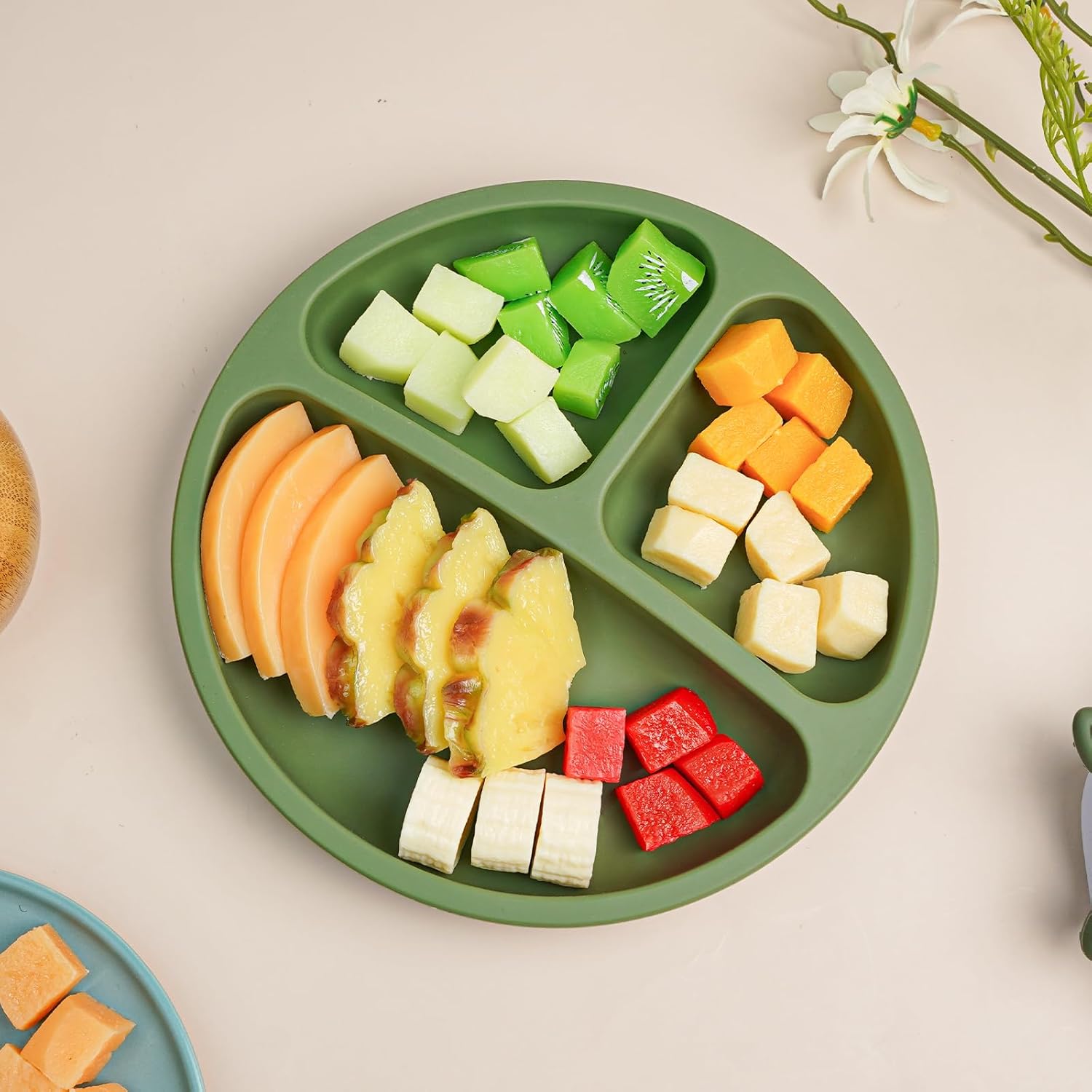 LITTLE RAWR Suction Plates 3 Pack BPA Free