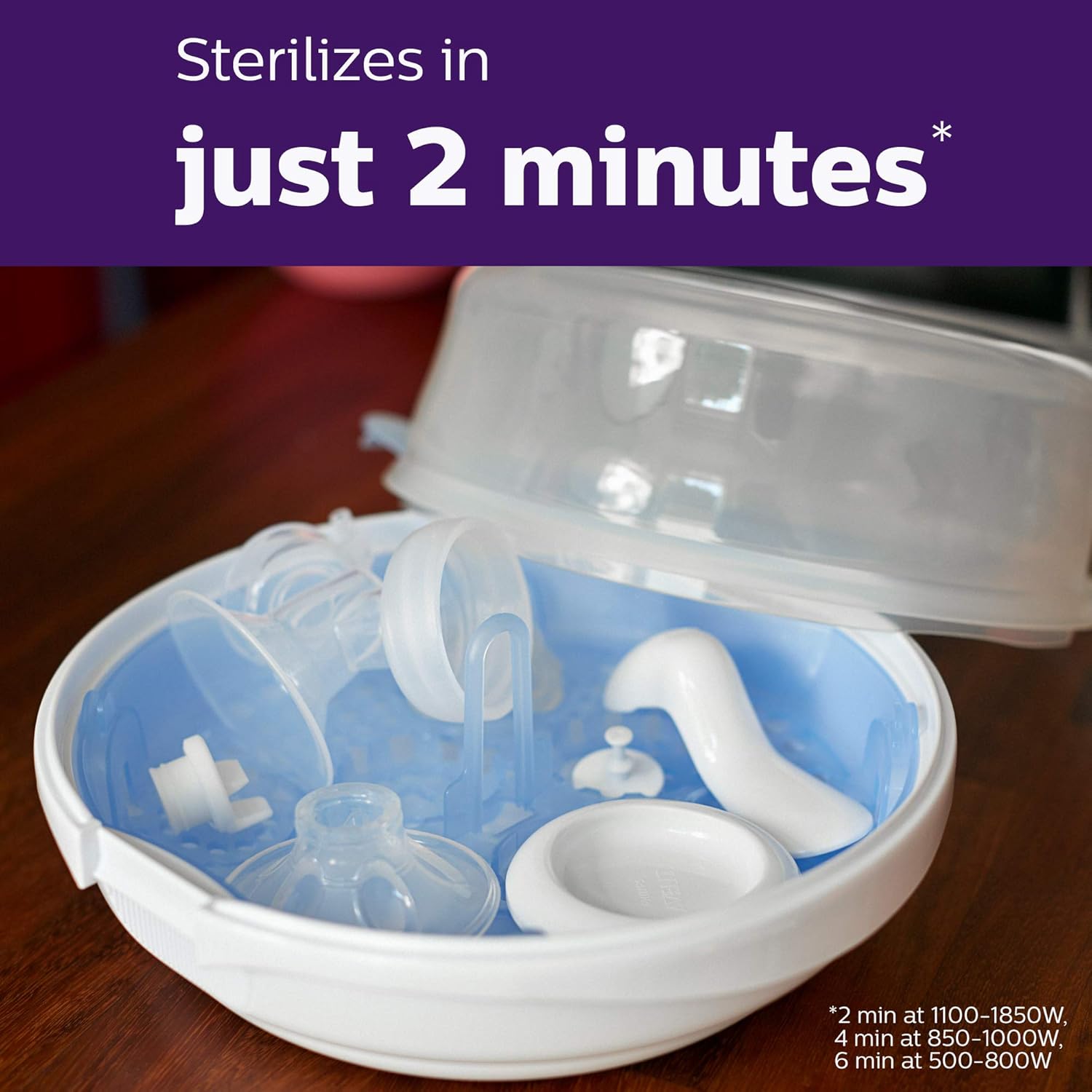 Philips AVENT Microwave Sterilizer for Baby Bottles and More