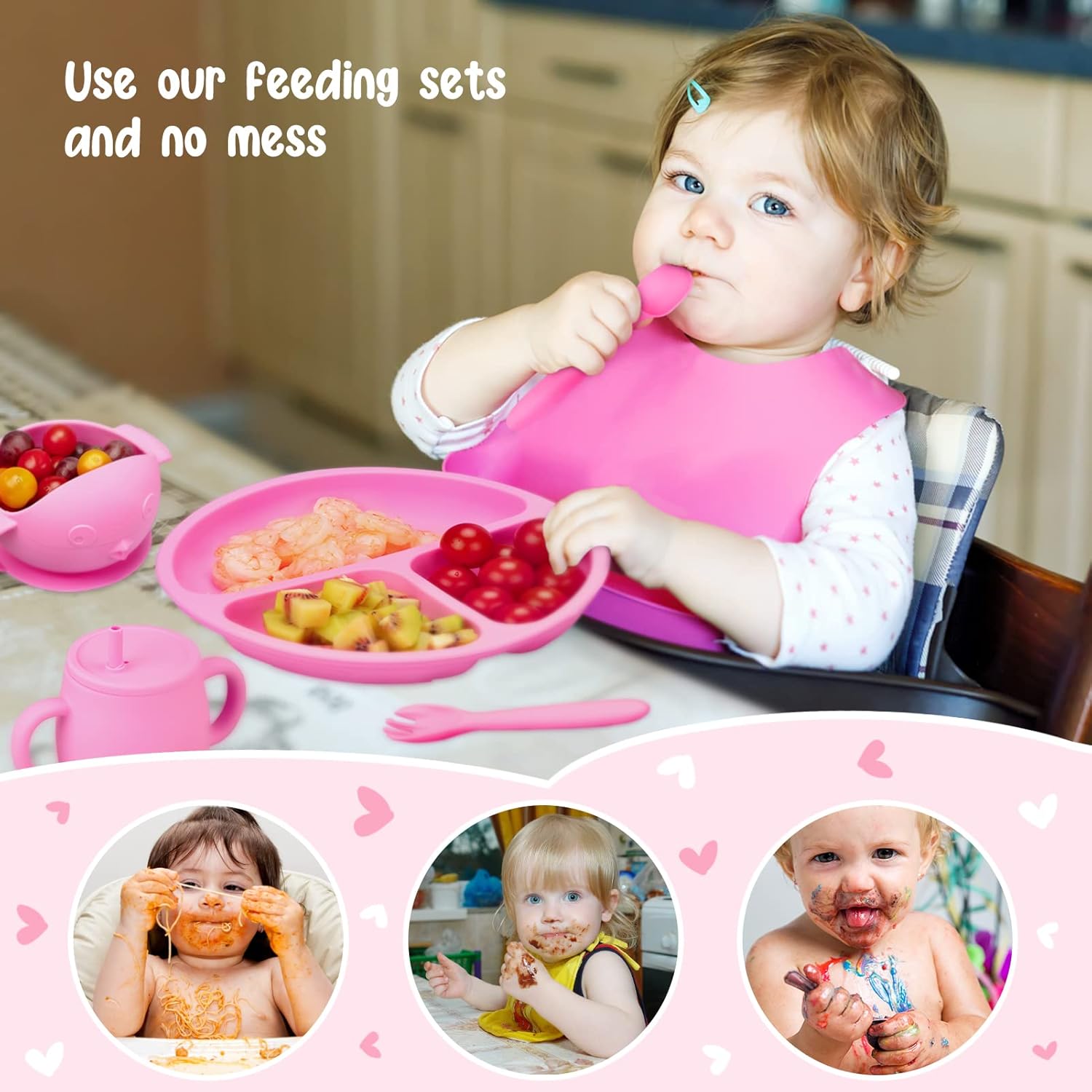 Cibeat Baby Feeding Utensils Set 7 Pcs