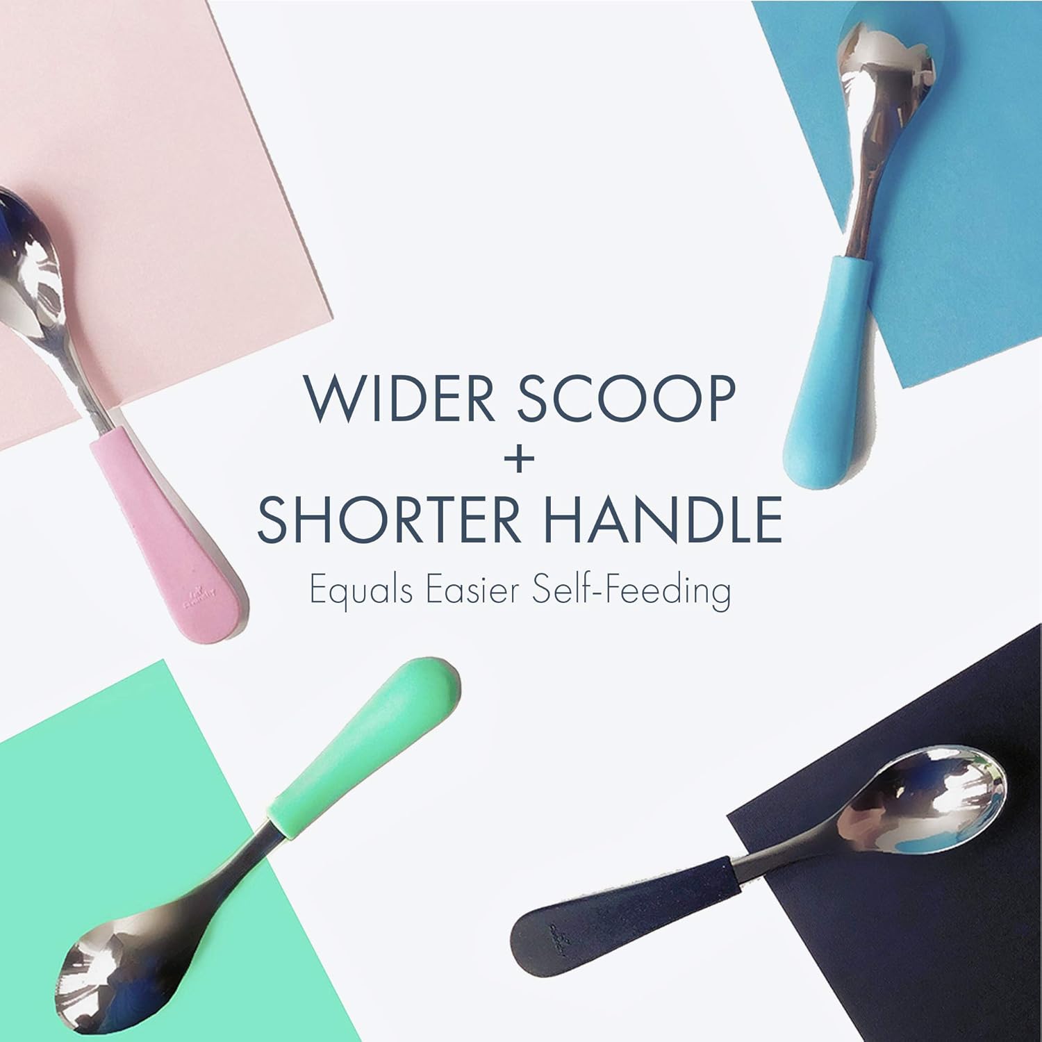 Avanchy Baby Spoons and Forks Set for 4 Months 1