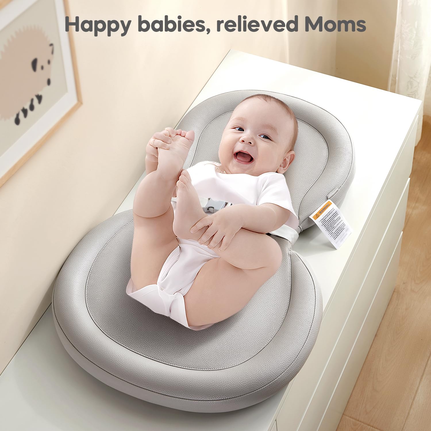 Mamatepe Foldable Baby Changing Pad 30X19 Gray