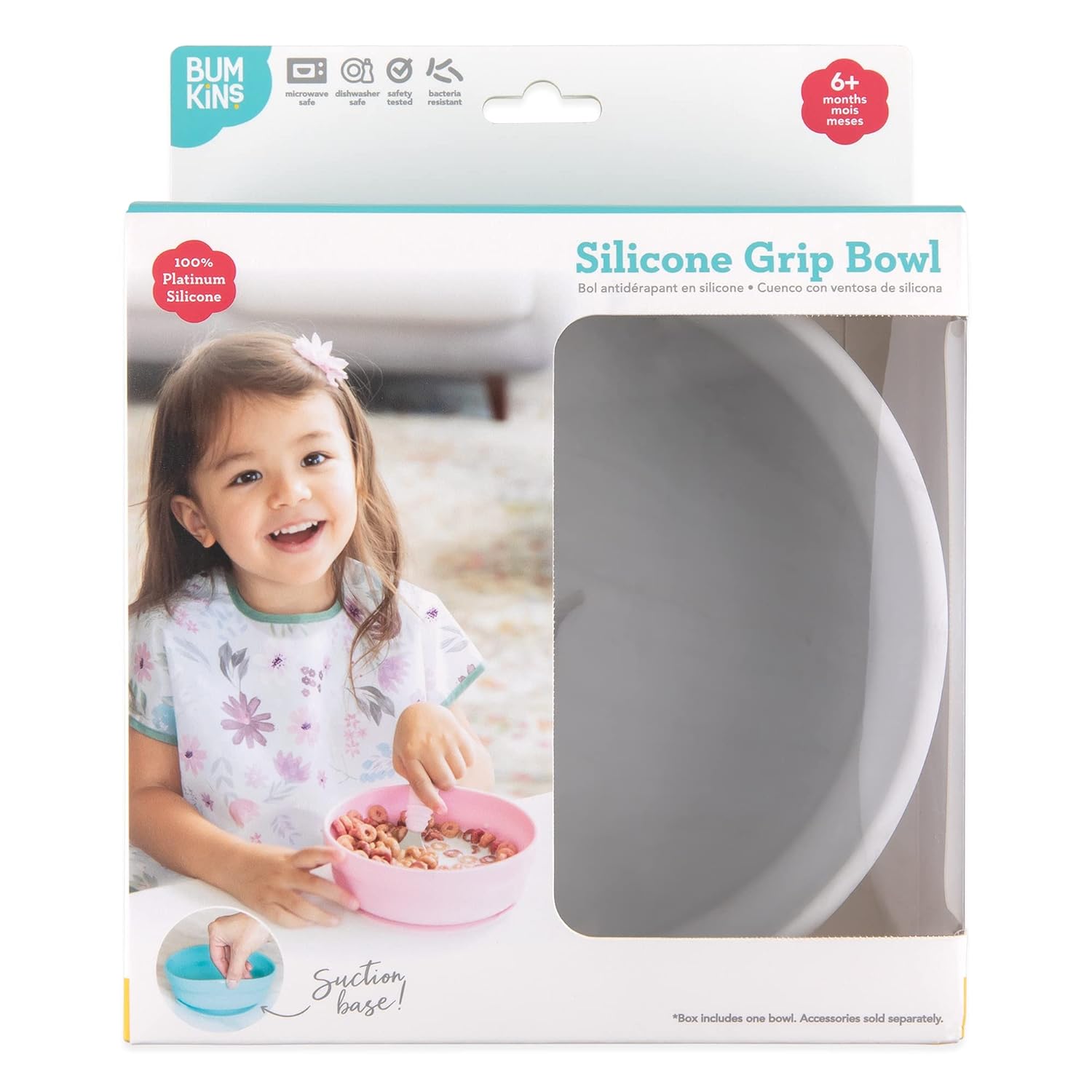 Bumkins Baby Bowl with Suction and Sloped Base