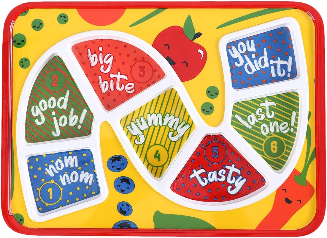 GSM Brands Kids Dinner Plate with Divided Portions 1