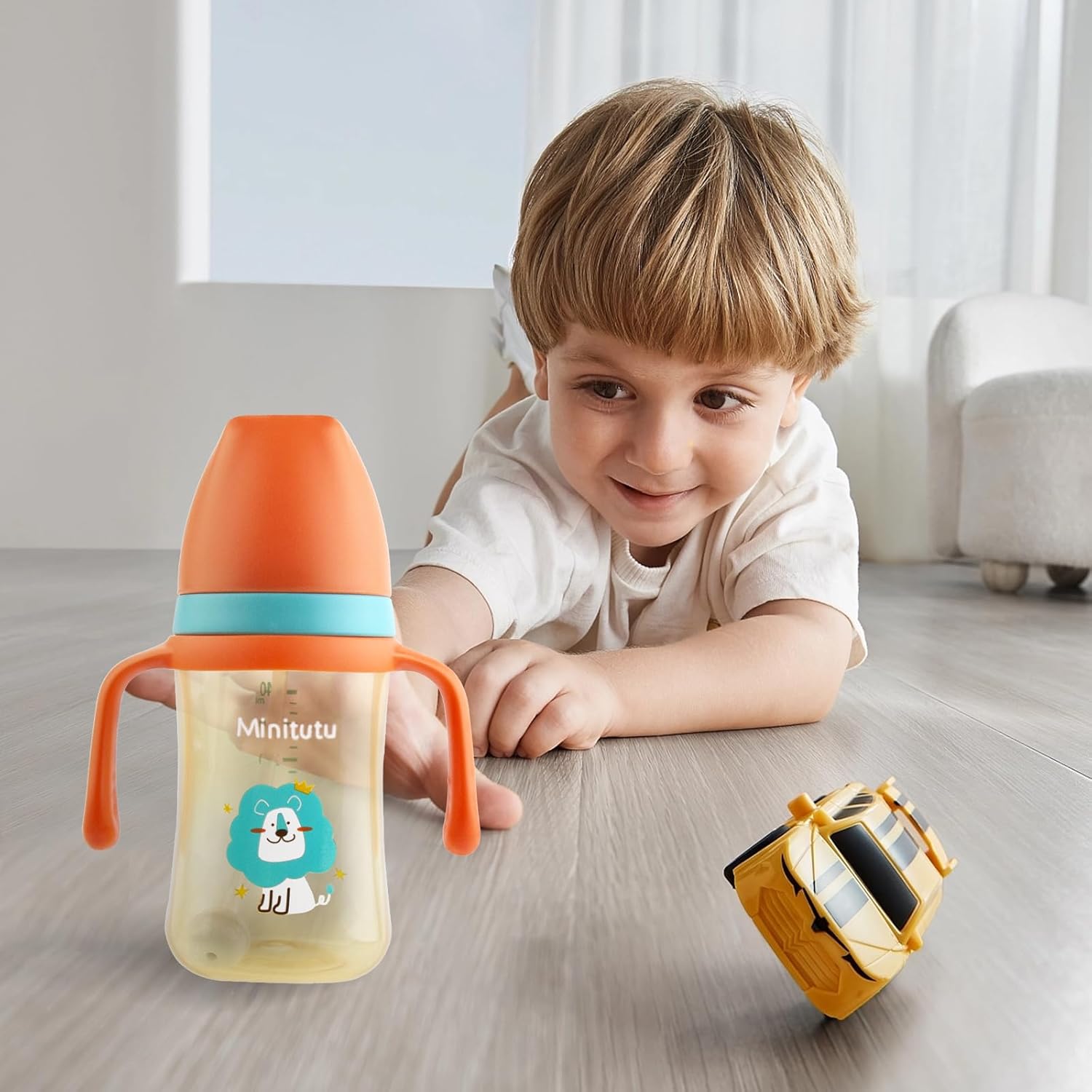 Nohlerlife Sippy Cup for Baby 6 Leak Proof 240ml BPA Free Green