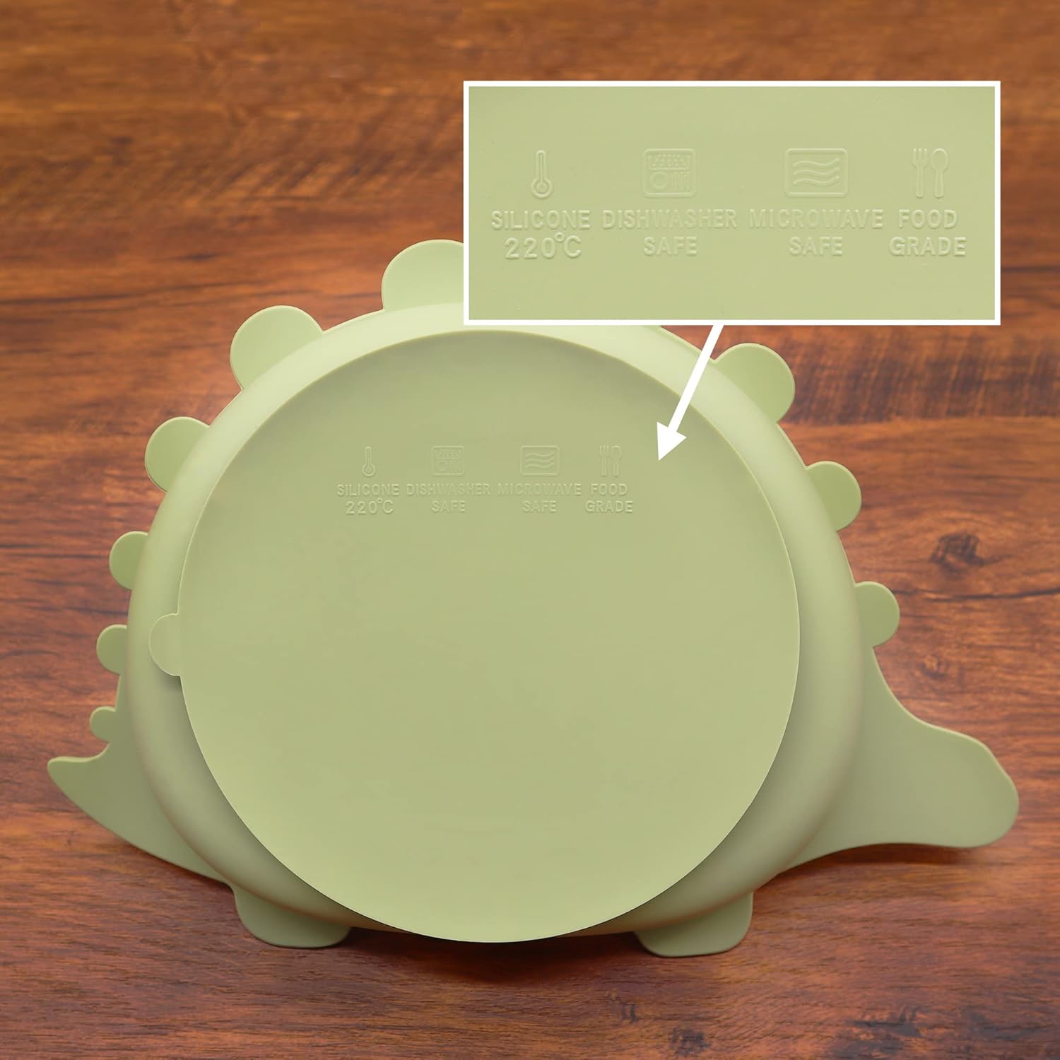 Rainbow Butterflies 8 Piece DINO Baby Feeding Set - Olive