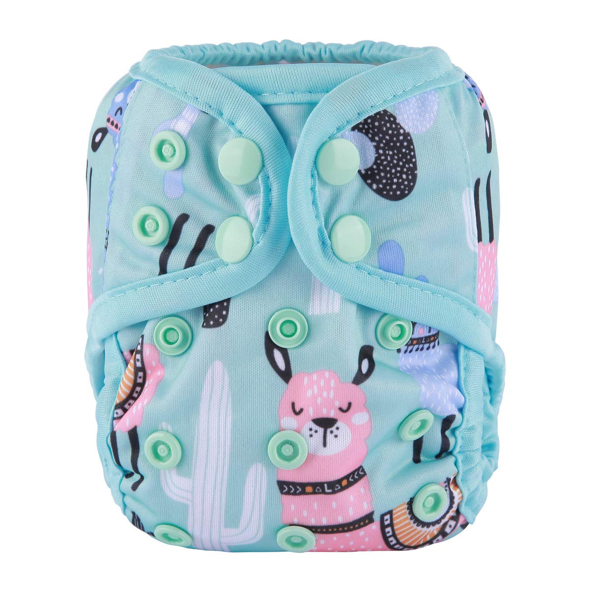 Sigzagor Newborn Baby Diaper Nappy Cover 8lbs-10lbs Blue Alpaca