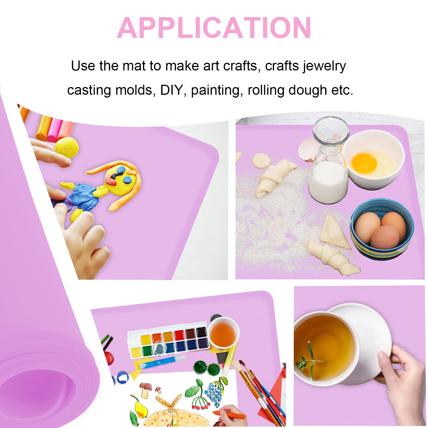 KVK Silicone Placemat 2 Pack Non-Slip Reusable