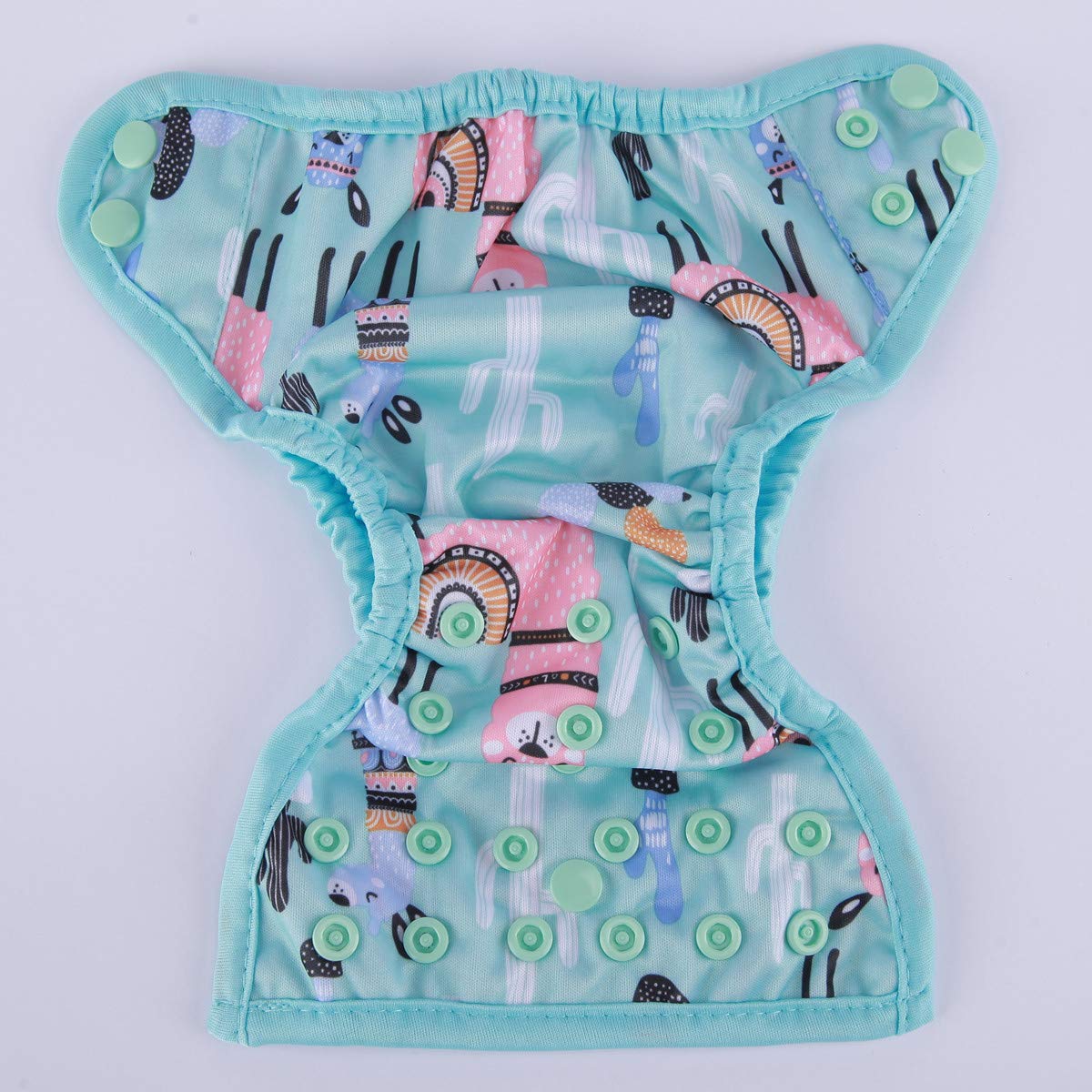 Sigzagor Newborn Baby Diaper Nappy Cover 8lbs-10lbs Blue Alpaca