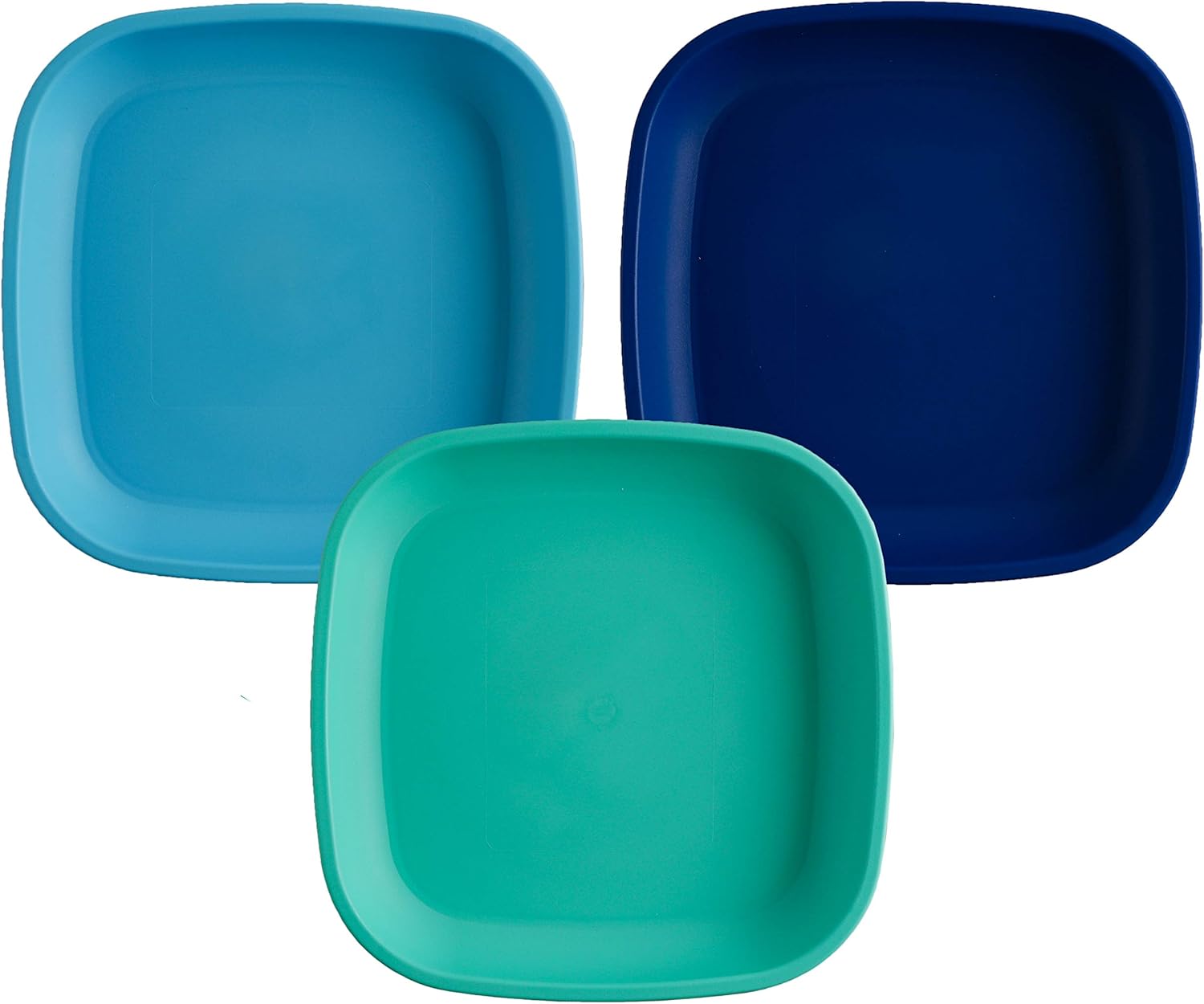 Re-Play 7 Toddler Plates Set of 3 True Blue