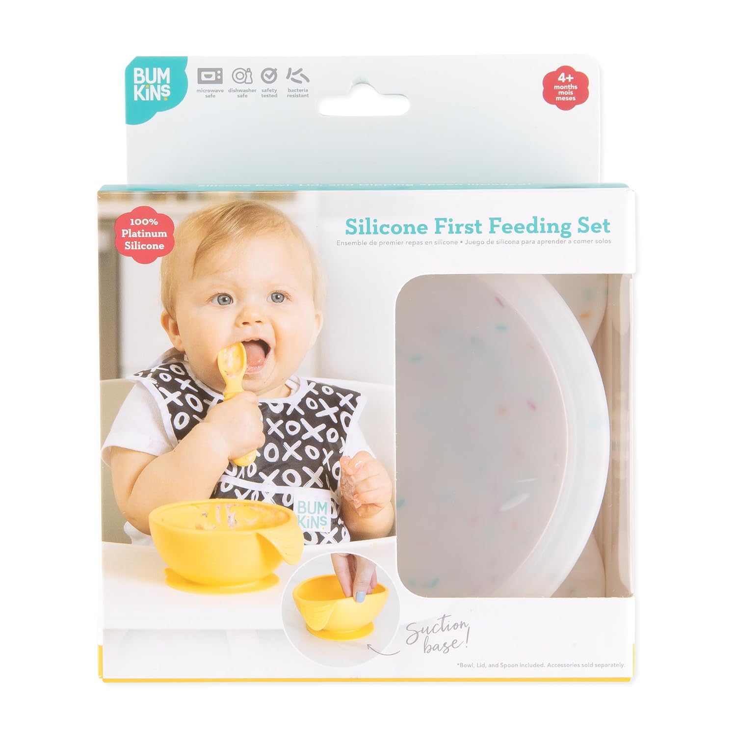 Bumkins Baby Bowls for 4 Months and Up Suction Feeding Set
