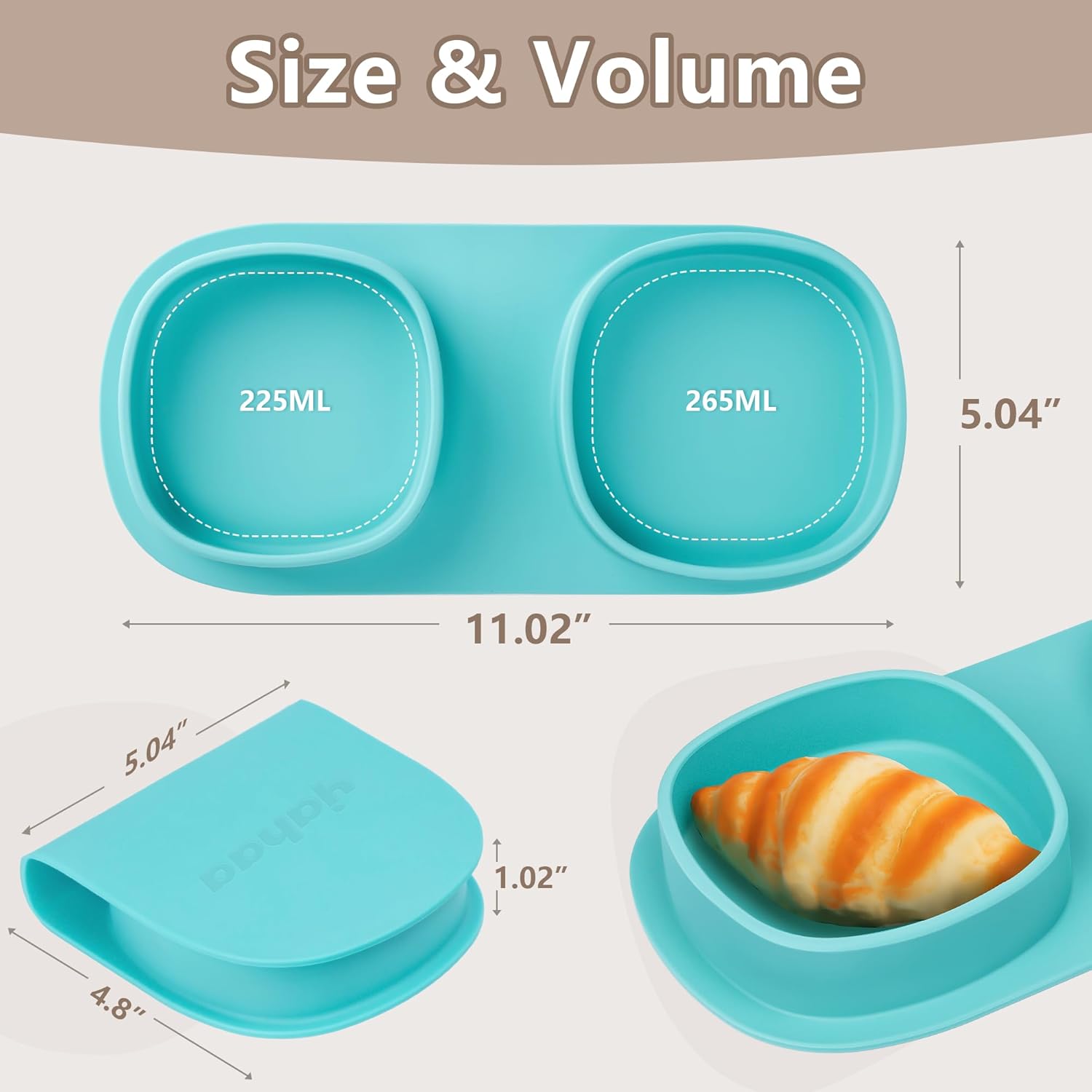 Yahaa Foldable Baby Feeding Set with Forks and Spoons 1