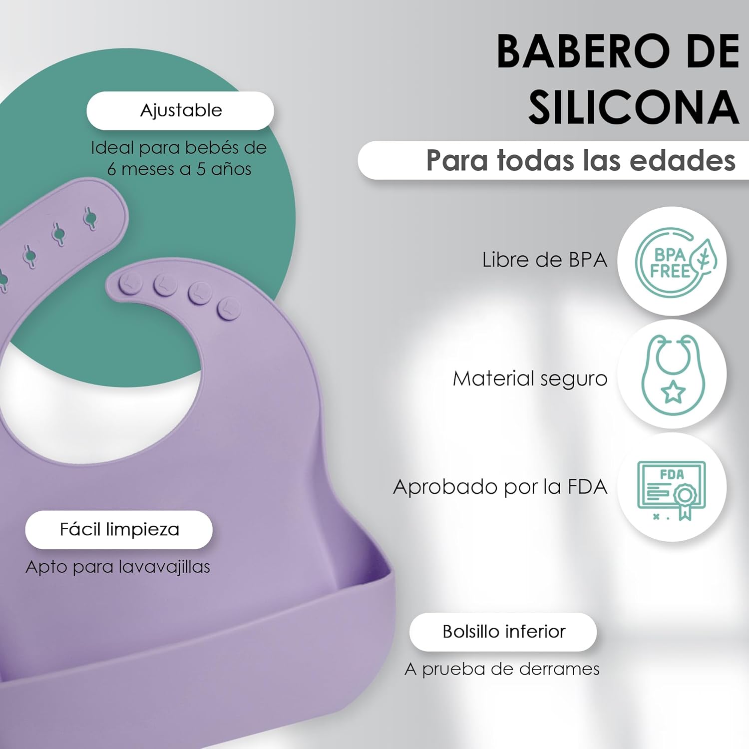 Bluet B Silicone Baby Feeding Set - 8pcs Purple
