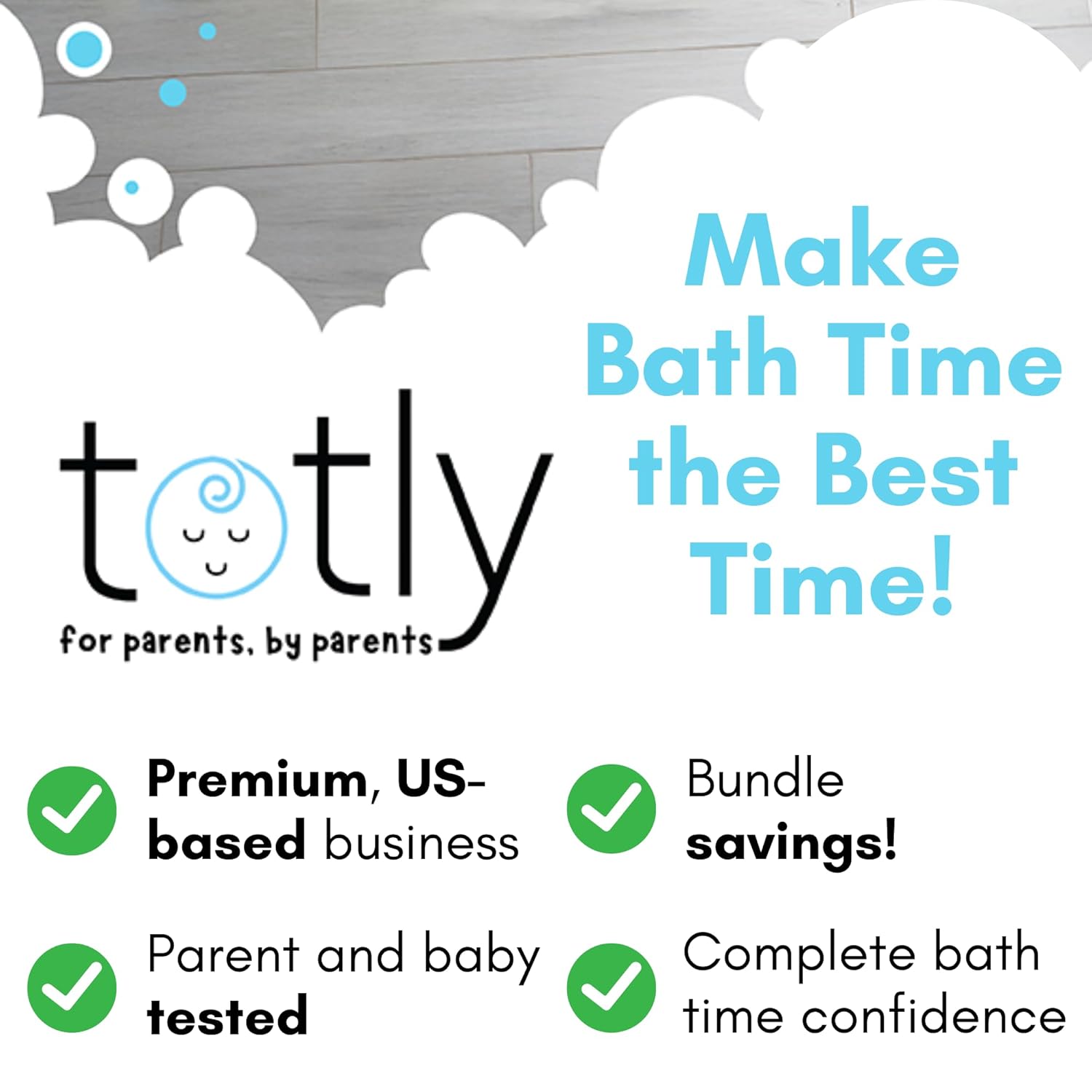 Totly 5pcs Baby Bath Essentials Set 1