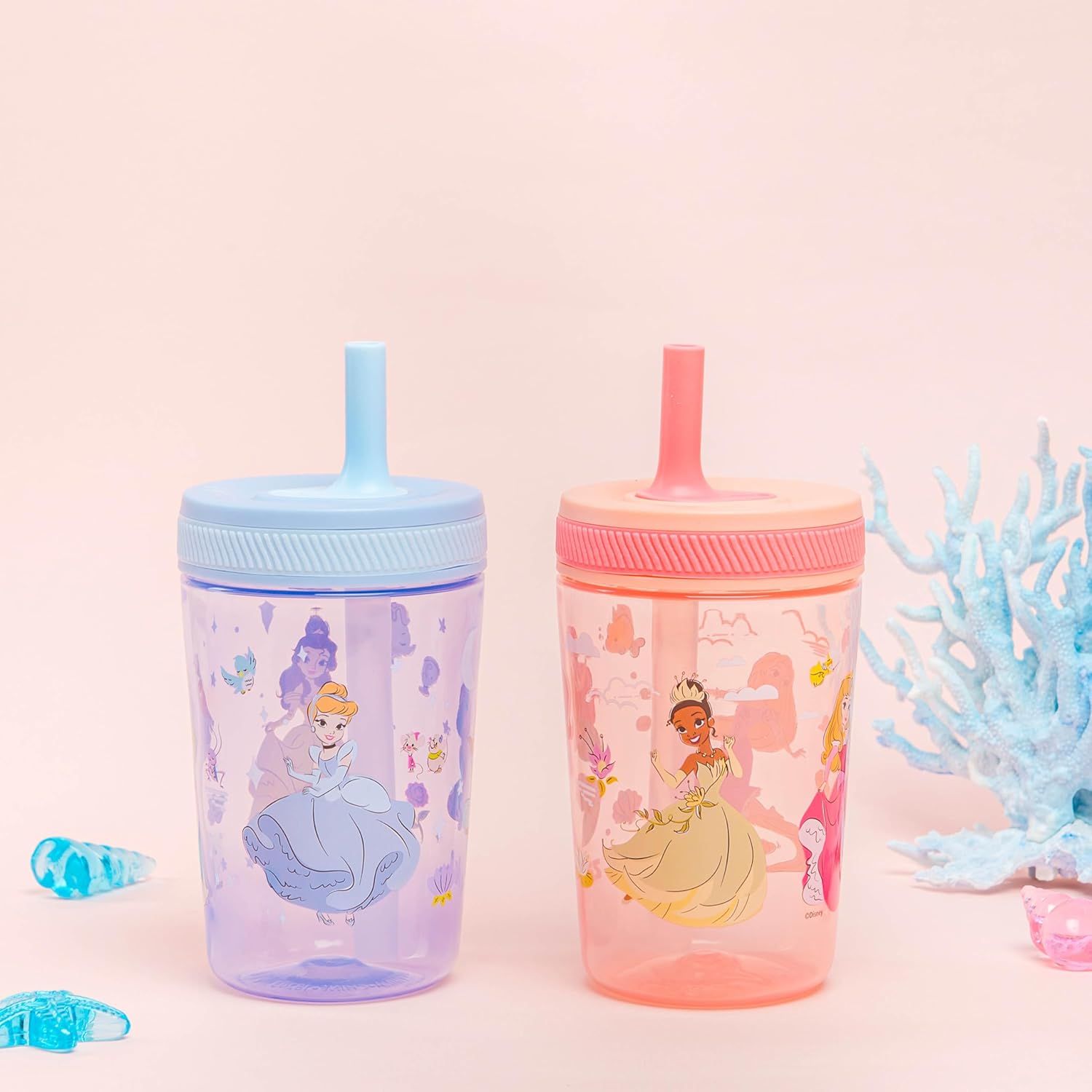Zak Designs Disney Princess Kelso Toddler Cups 2-Pack 15oz