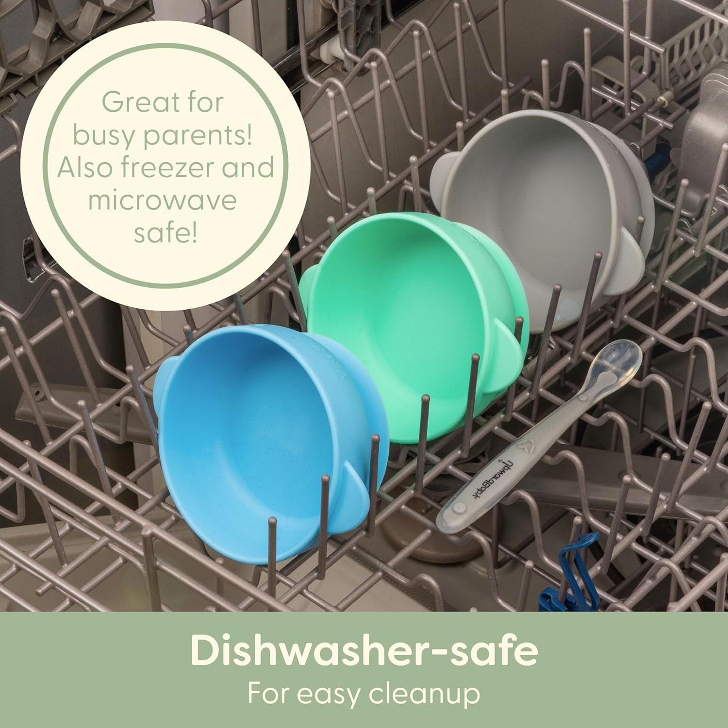 UpwardBaby Silicone Suction Bowls for Baby Toddlers