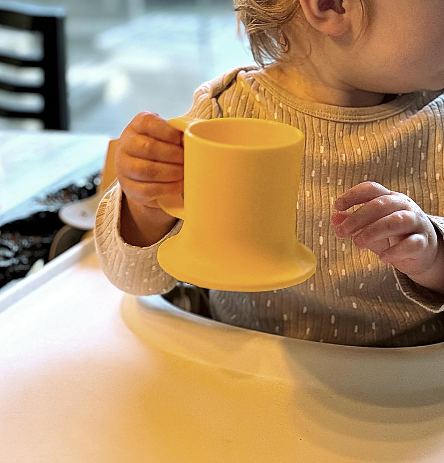 Untippy Silicone Toddler Mug with Handle 5 oz Sun