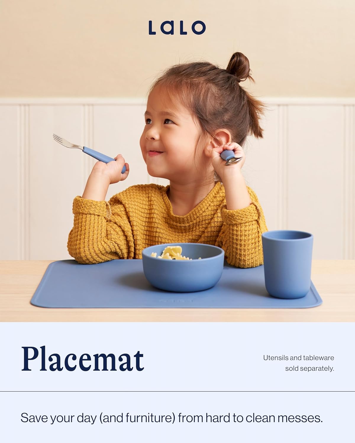 Lalo Silicone Placemat for Toddlers Babies