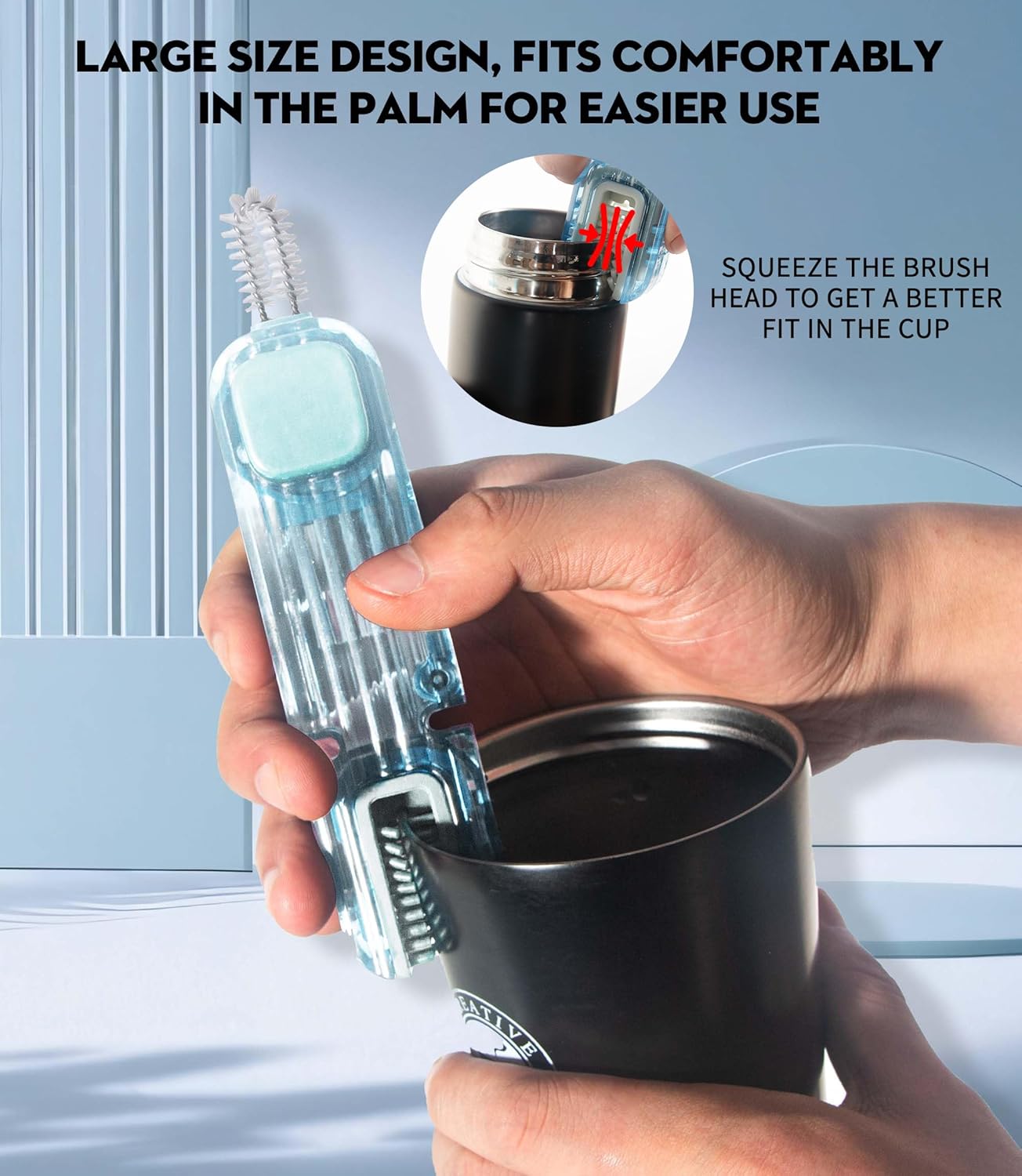 4 in 1 Bottle Gap Cleaning Brush - 2 PCS Multifunctional Cleaning Tool