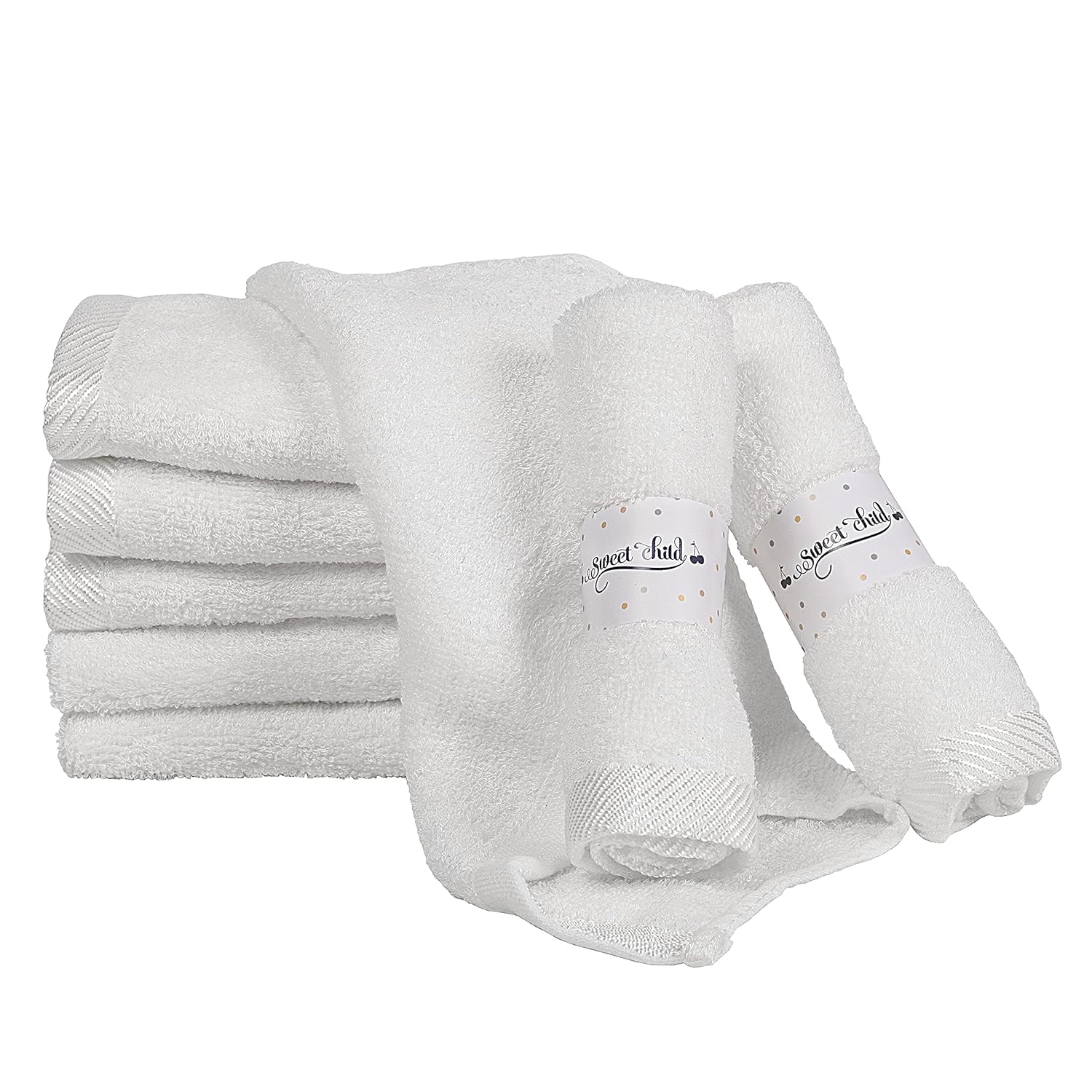 Sweet Child 8-Pack Super Soft Rayon Washcloths