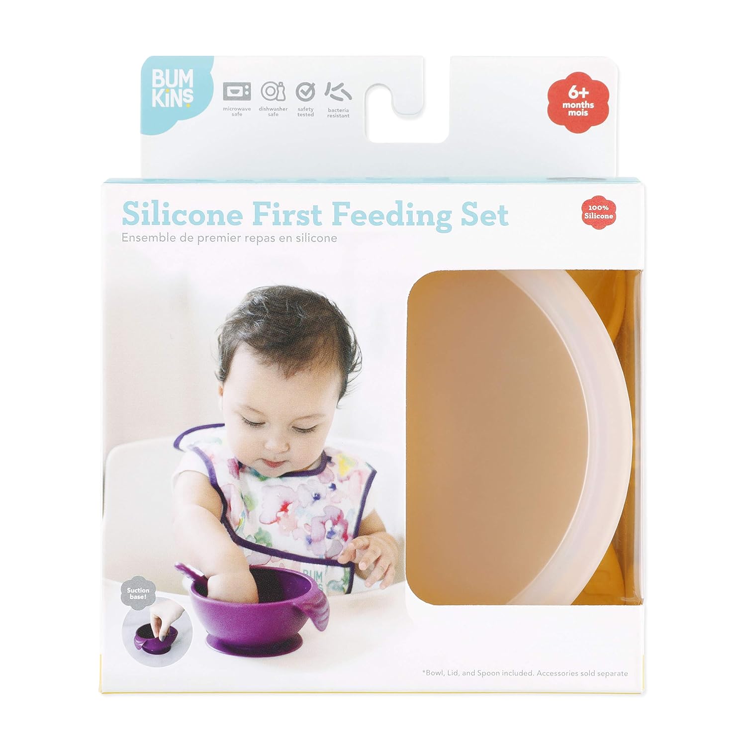 Bumkins Baby Bowl with Suction Pineapple Design 4 Months Up