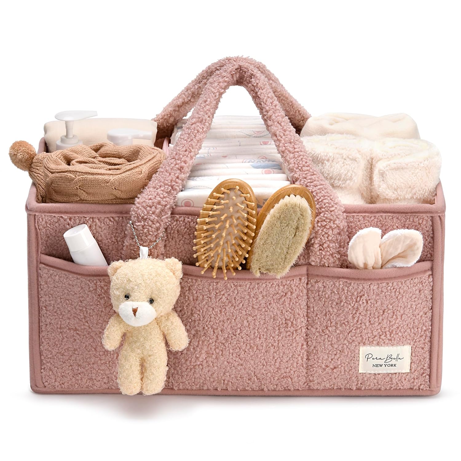 PeraBella Baby Diaper Caddy Organizer with Handle
