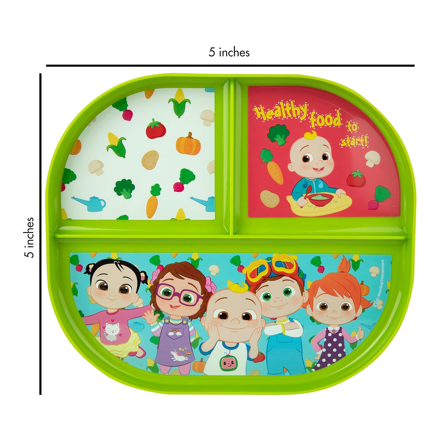 The First Years CoComelon Toddler Plates and Spoons Set