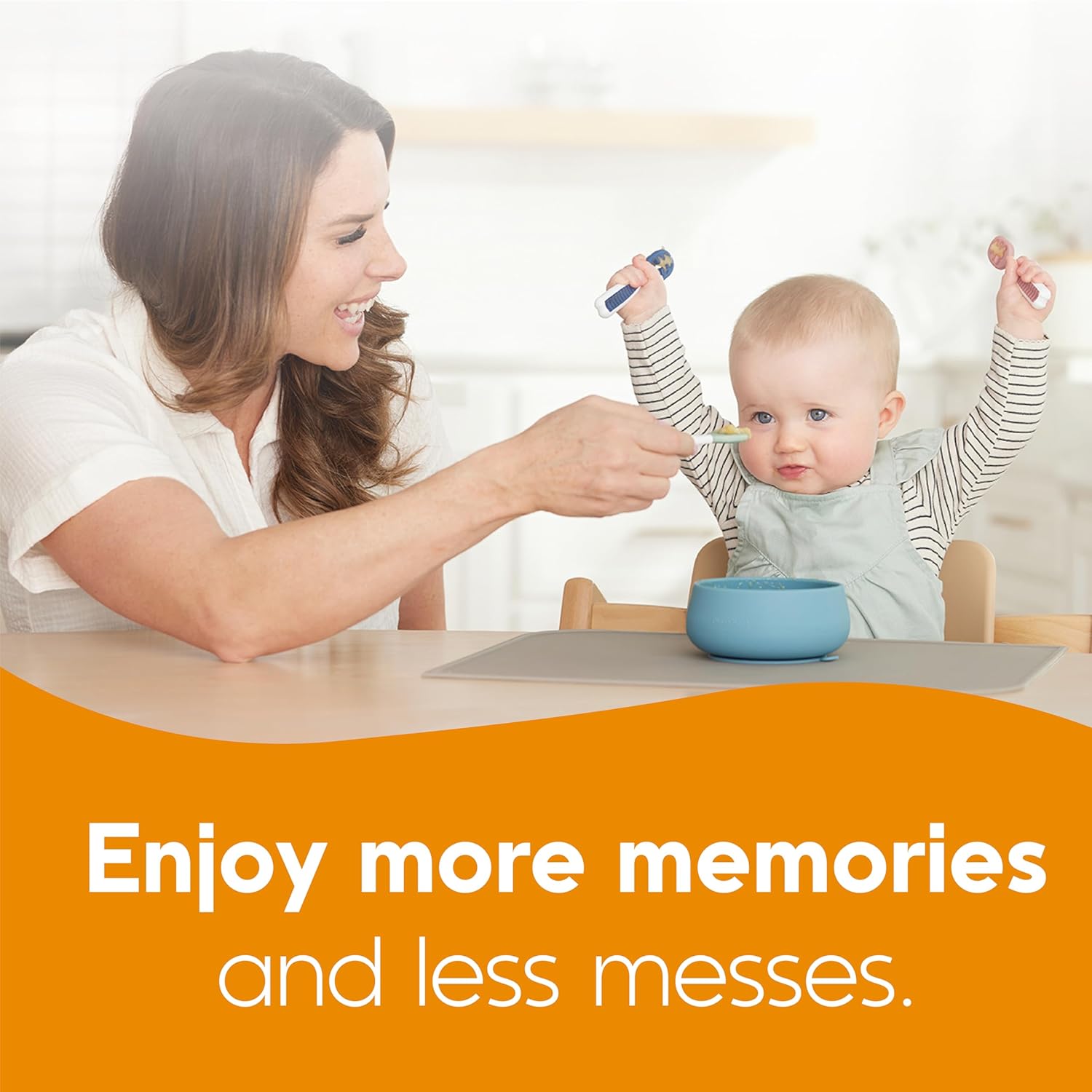 NumNum Suction Bowls for Babies and Toddlers 2-Pack Blue