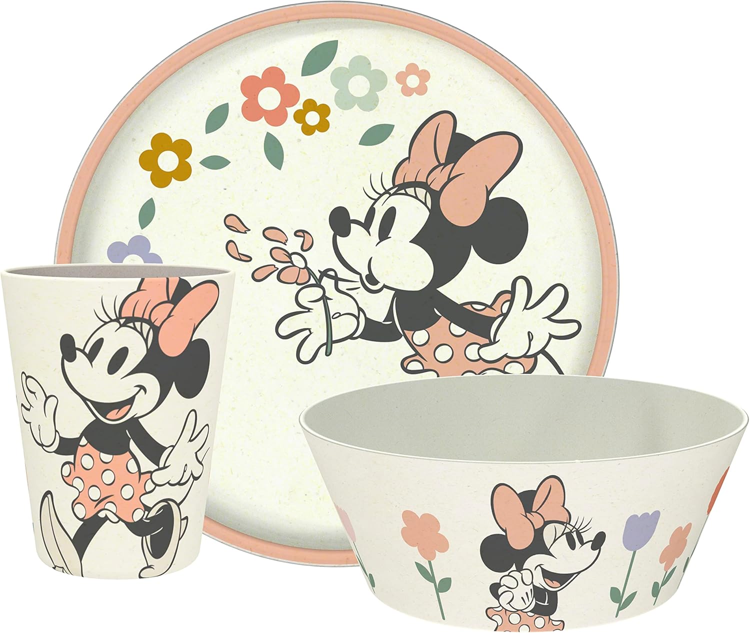 Zak Designs Disney Minnie Mouse Dinnerware Set 3 Pieces