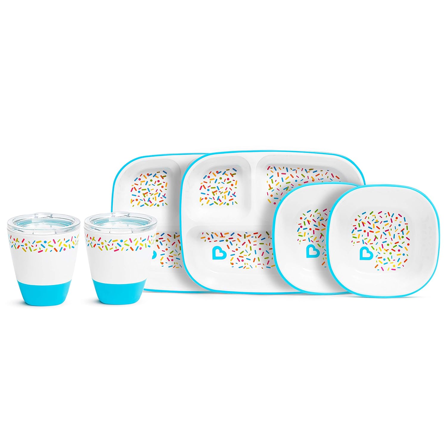 Munchkin Splash Toddler Feeding Set with Blue Sprinkles