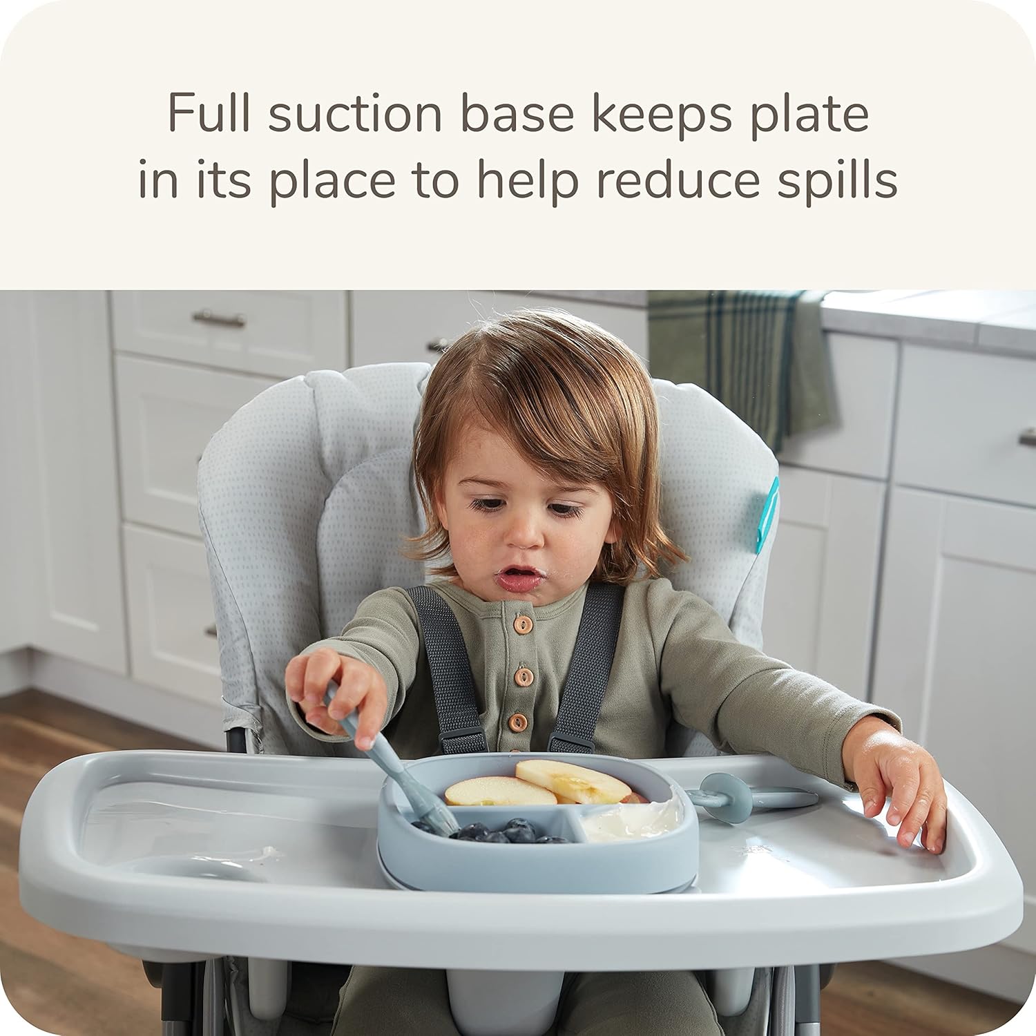 NUK Nature Suction Plate and Lid BPA-Free Leak-Proof Dishwasher Safe 1