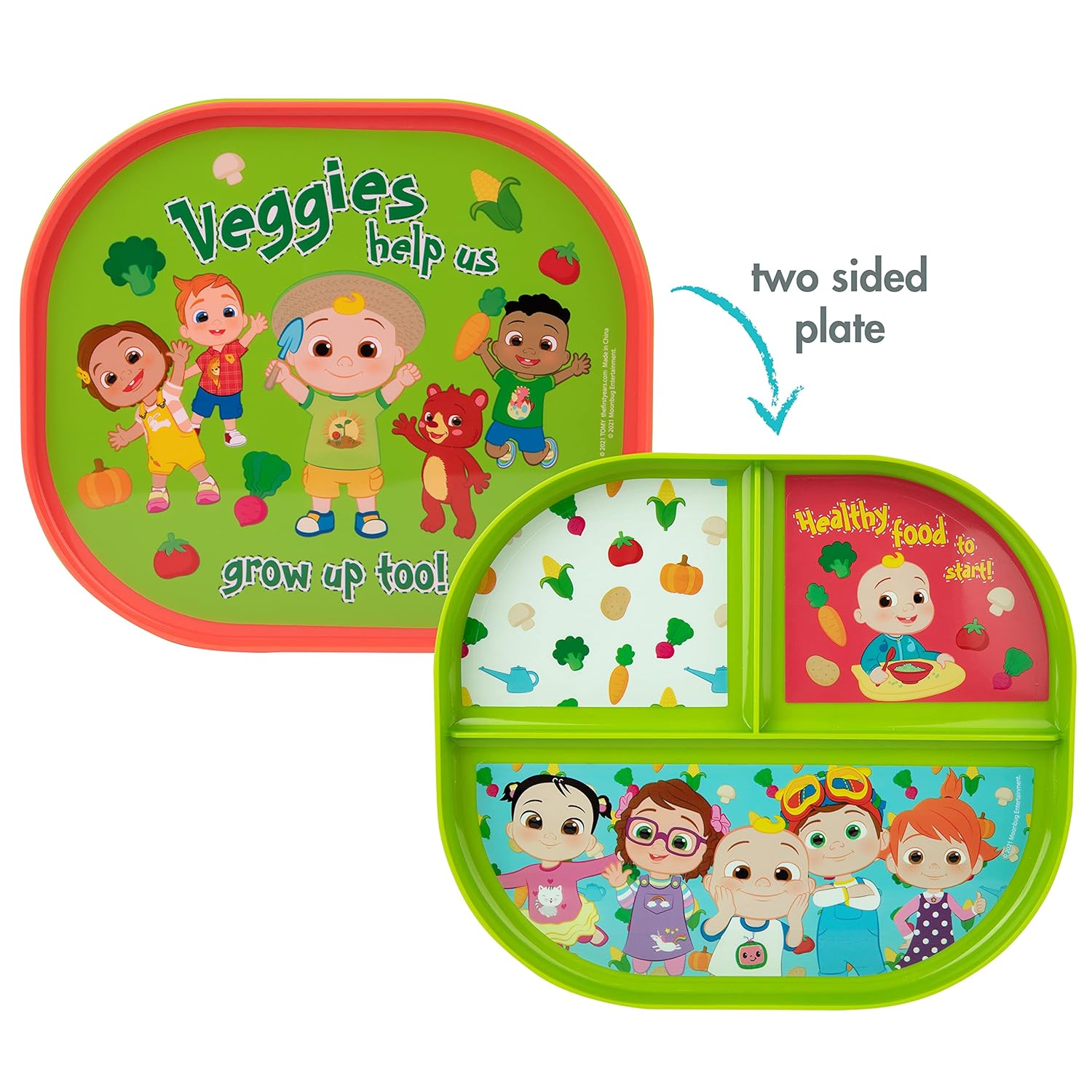 The First Years CoComelon Toddler Plates and Spoons Set