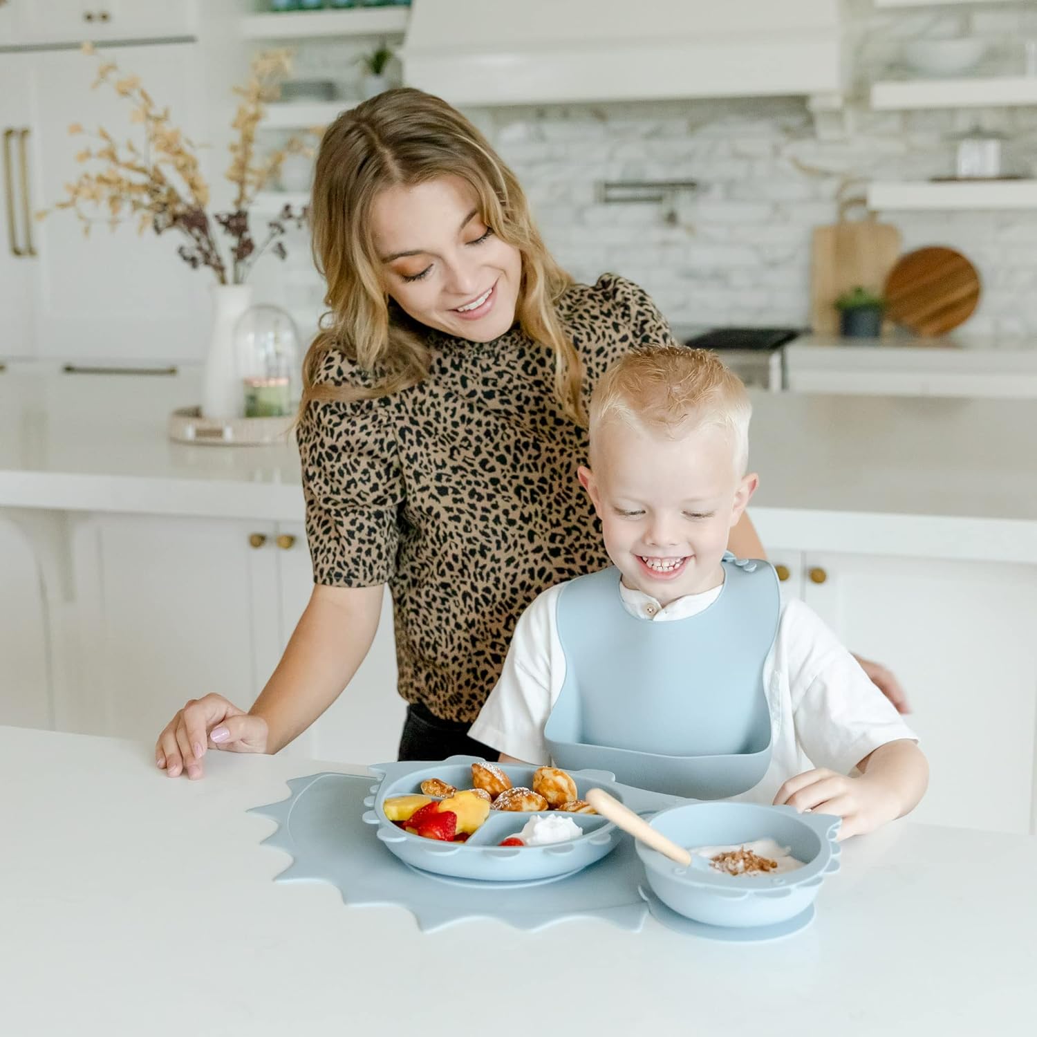 Little LoveBug Toddler Feeding Set with Dinosaur Plate