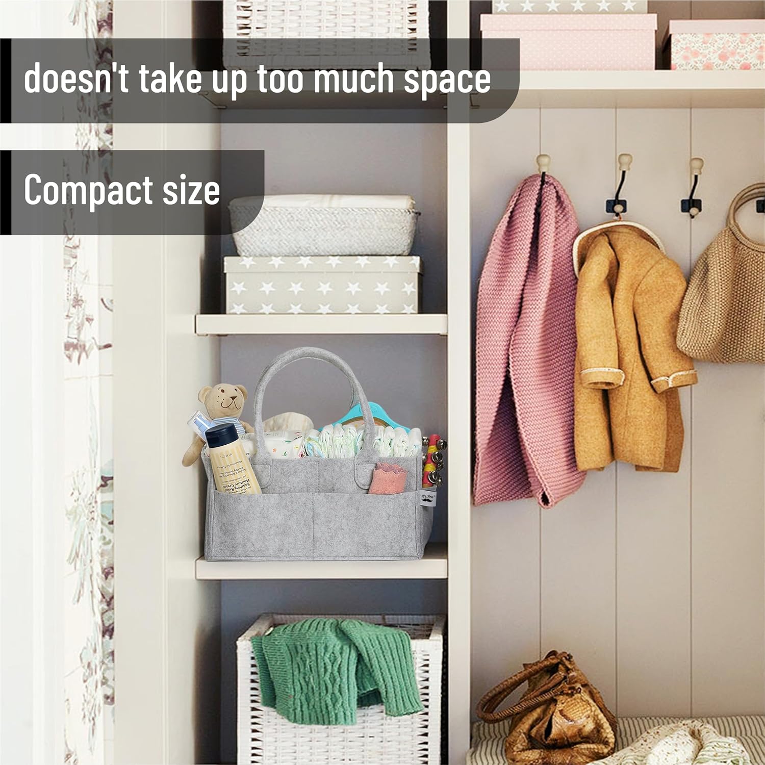 Mr Pen Baby Diaper Caddy Organizer Portable Changing Table Storage
