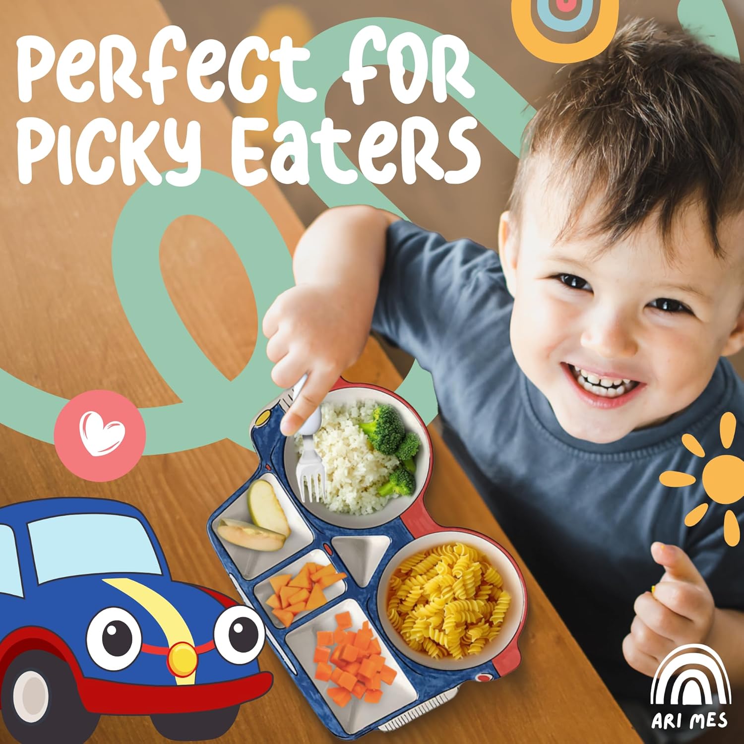 ARI MES - Car Plate Set for Toddlers 1