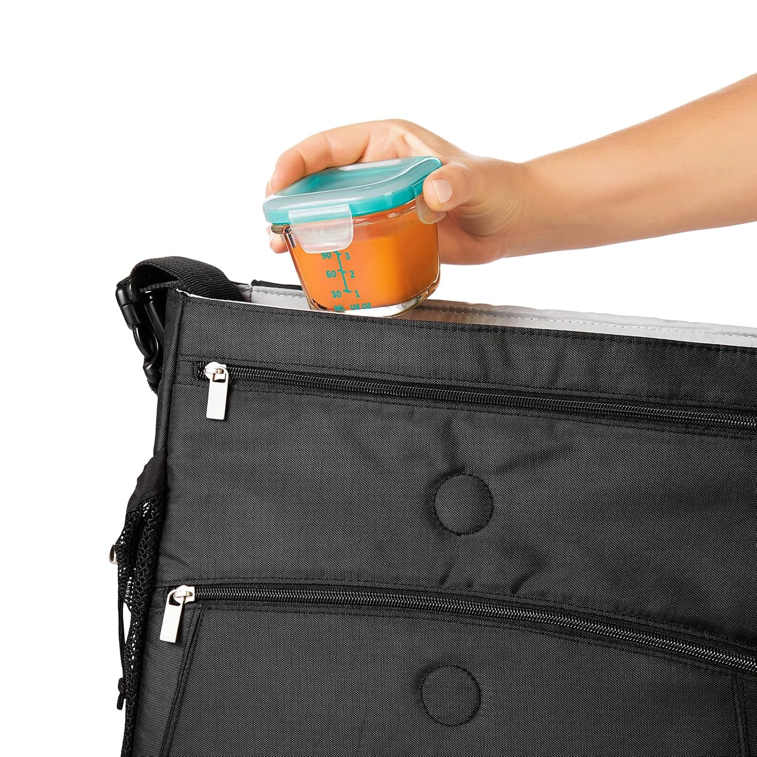 OXO Tot 4oz Glass Food Storage Containers Teal