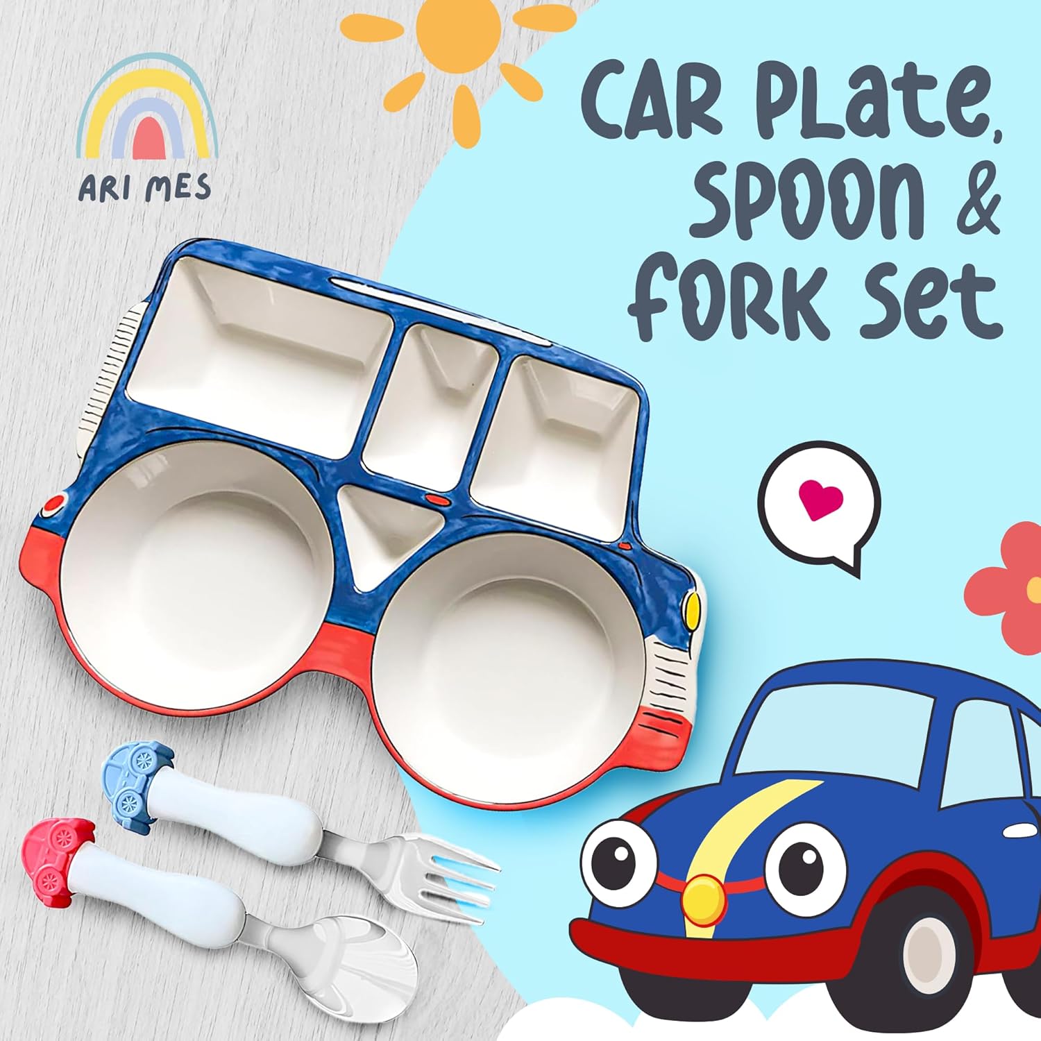 ARI MES - Car Plate Set for Toddlers 1