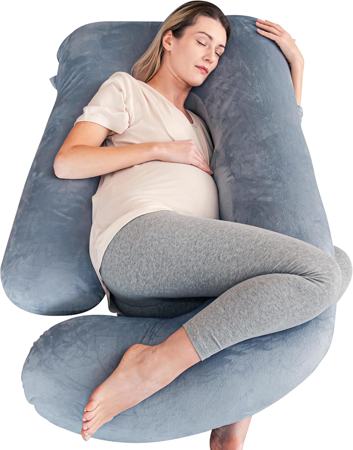 Cute Castle Pregnancy Pillow - 57 Inch U-Shape Comfort Pillow