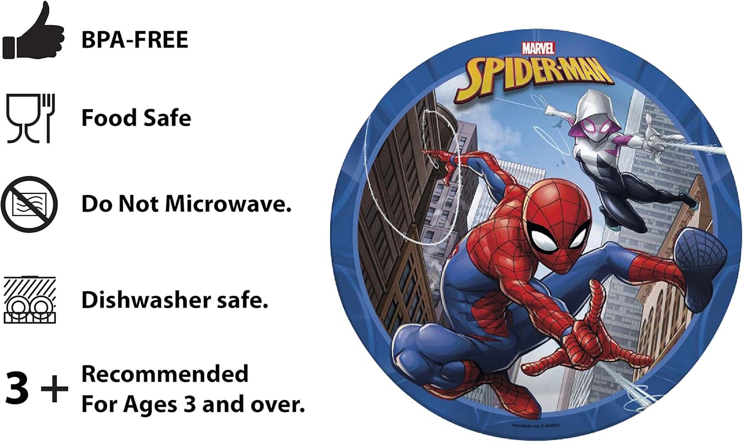 Zak 5-Piece Dinnerware Set - Marvel Spider-Man