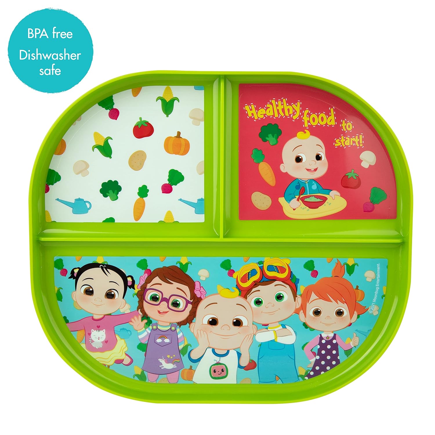 The First Years CoComelon Toddler Plates and Spoons Set