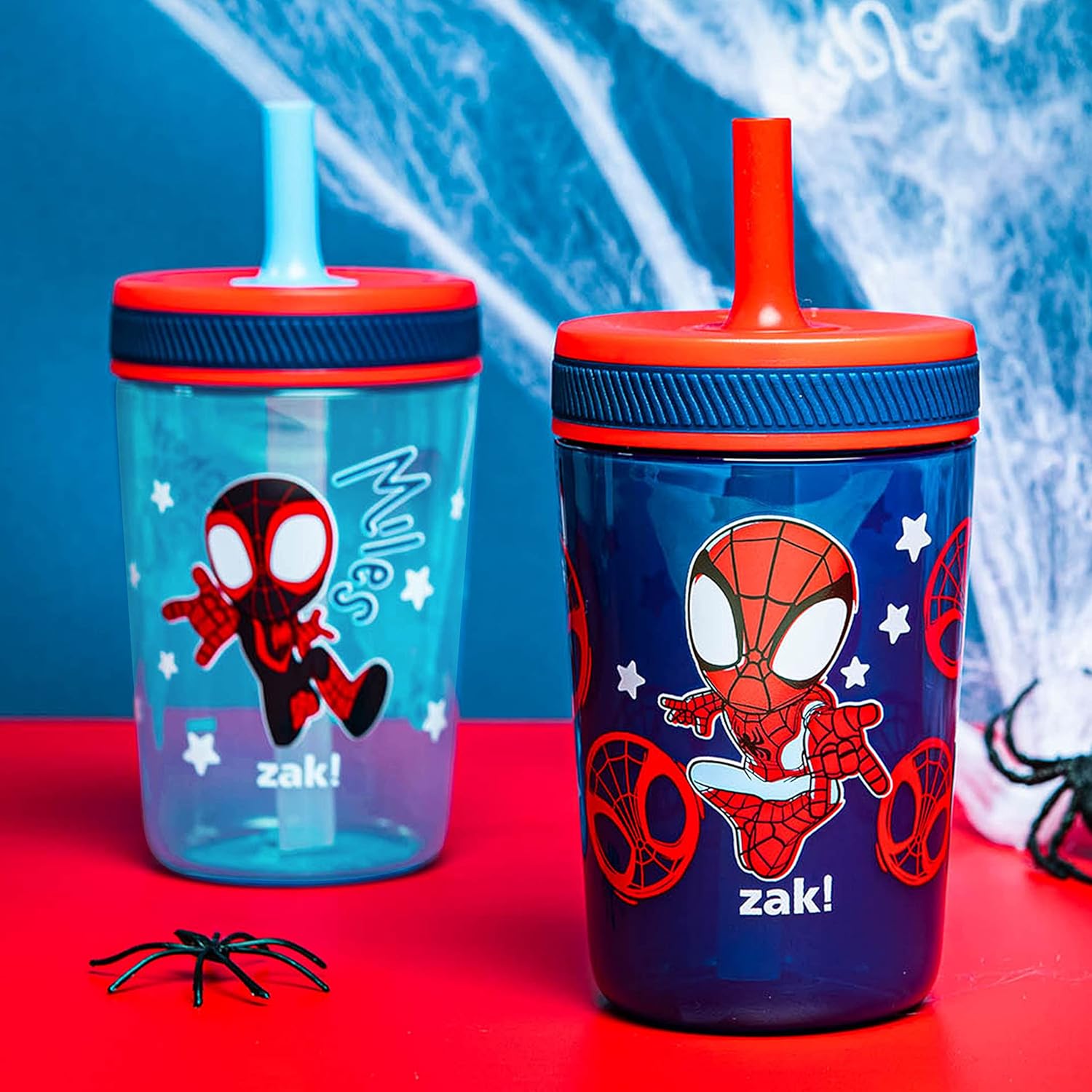 Zak Designs Marvel Spider-Man 15oz Sippy Cups 2-Pack