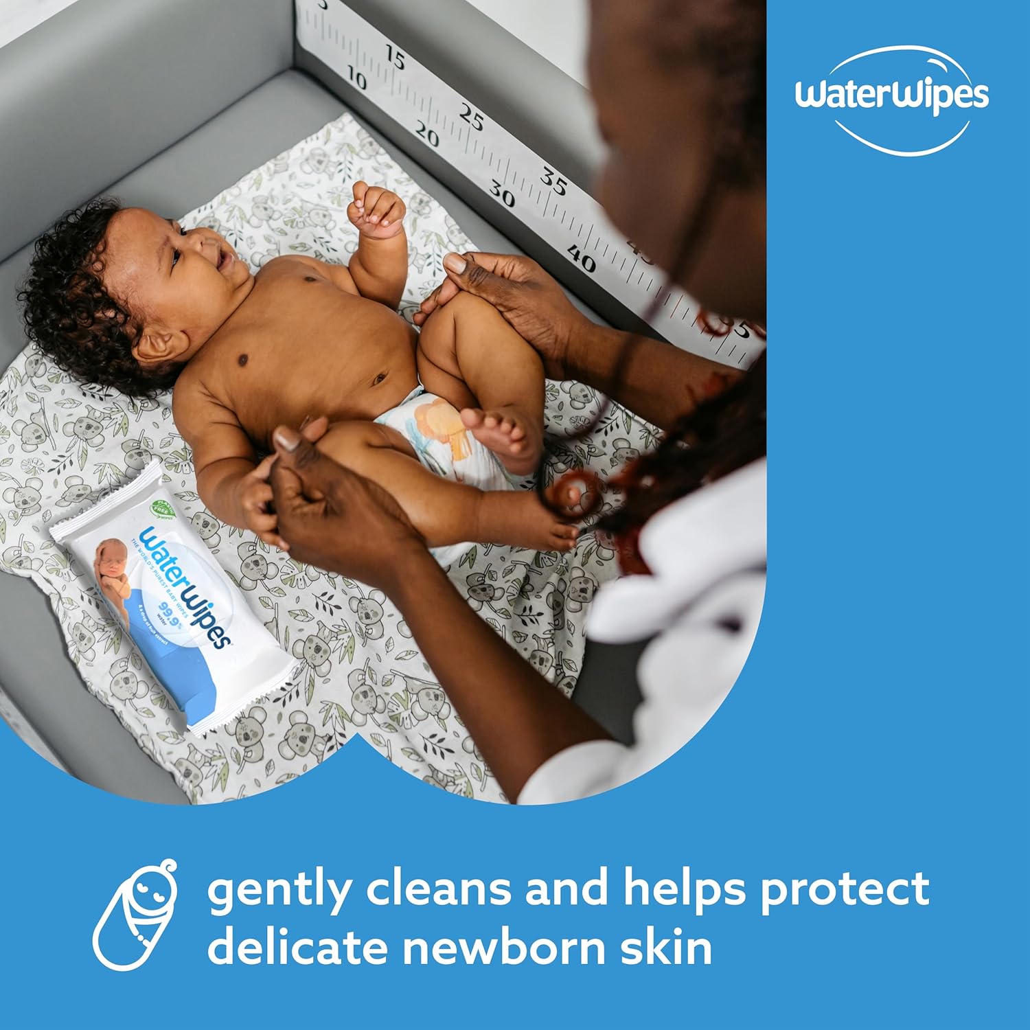 WaterWipes Plastic-Free Original Baby Wipes 60 Count Pack