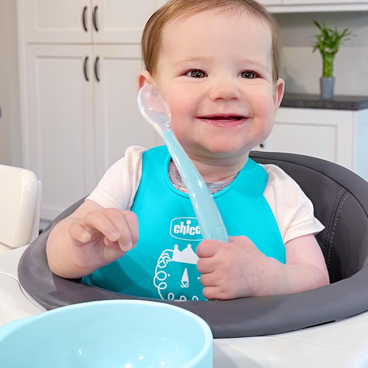 Chicco Easy Start Feeding Set 3 Piece Teal