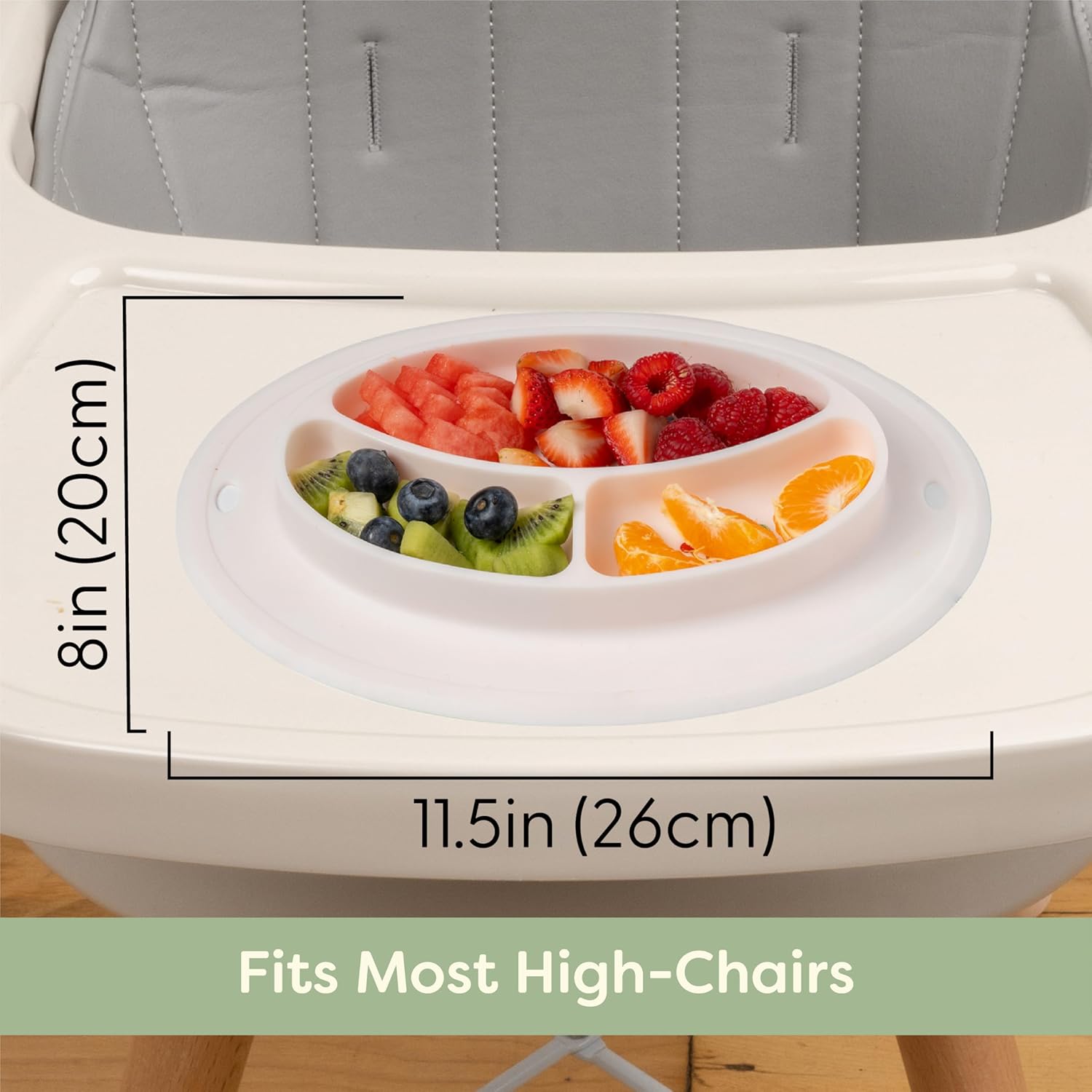 UpwardBaby CoComelon Silicone Plate - Suction Non-Slip Reusable Toddler Feeding Solution