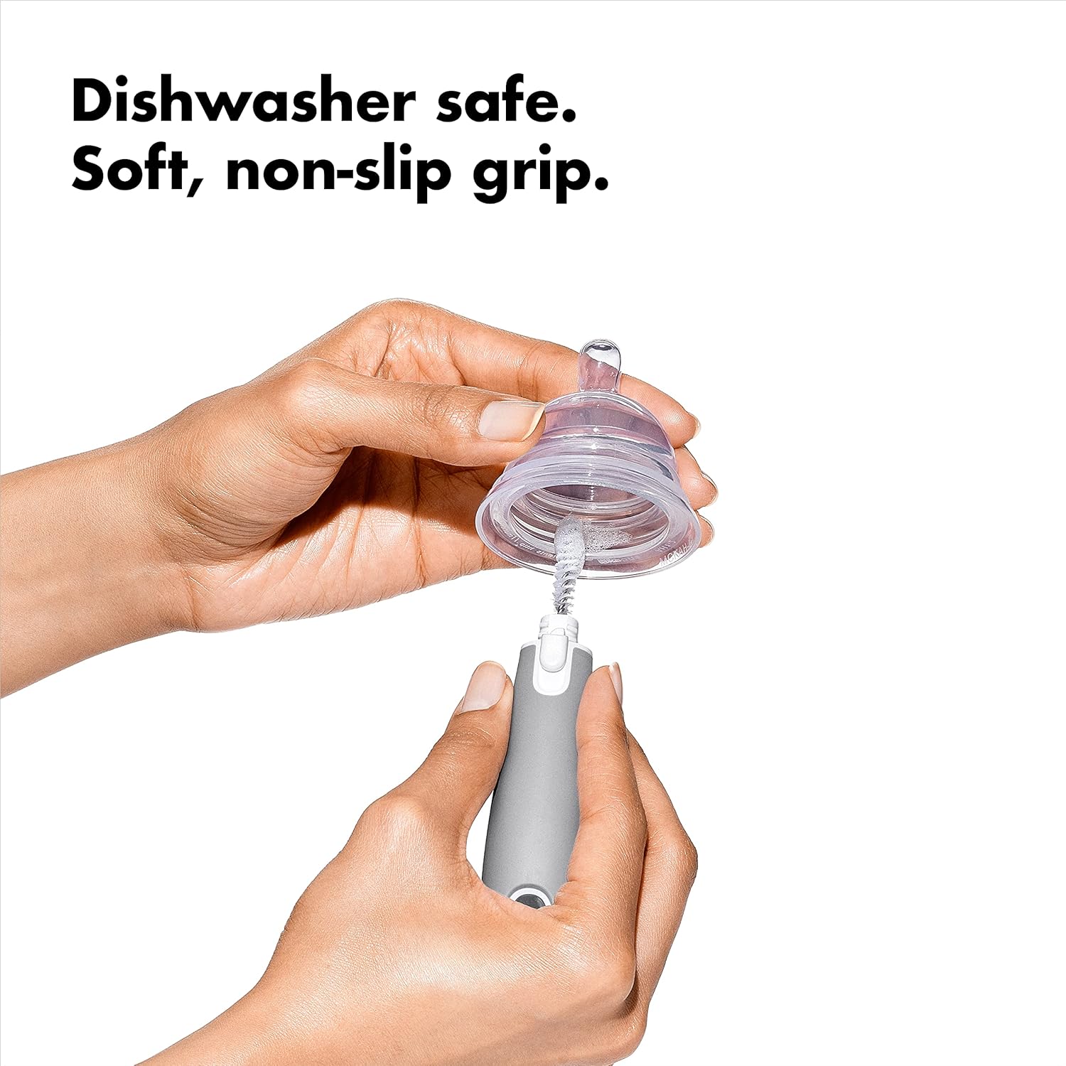 OXO Tot Bottle Brush with Nipple Cleaner and Stand 2-Pack