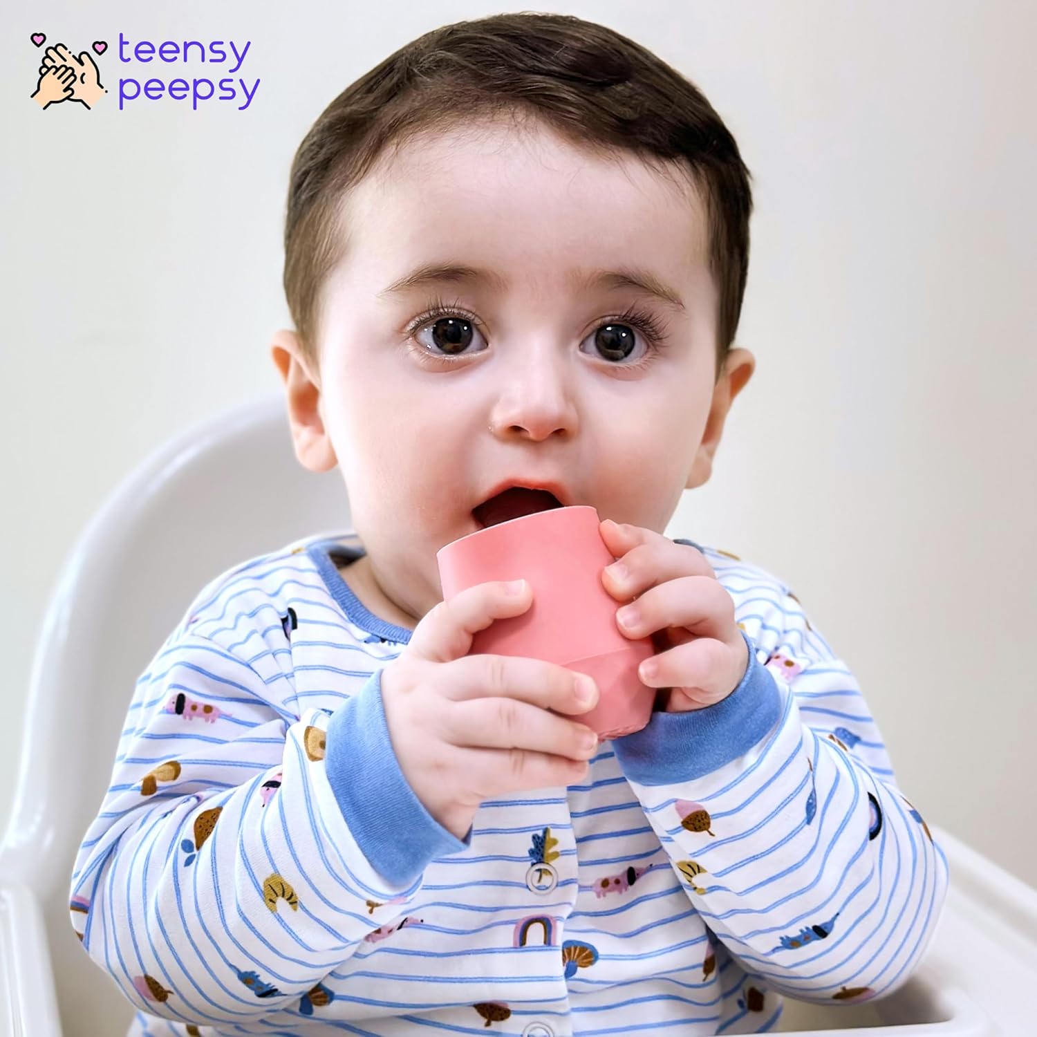 Tiny Cup for Baby 4 Months 2oz Shatterproof Open Cup Set