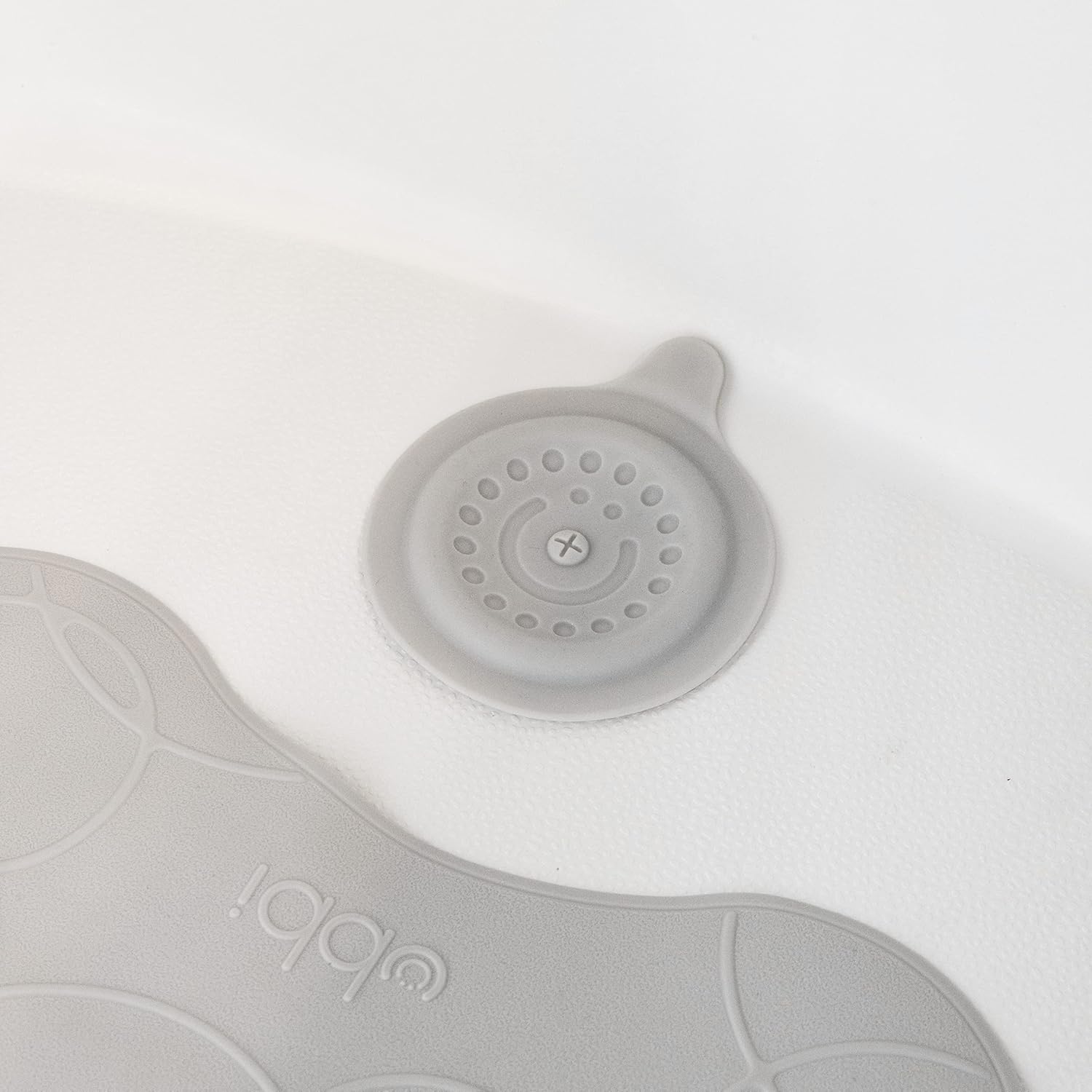 Ubbi Bathtub Drain Cover with Suction Gray