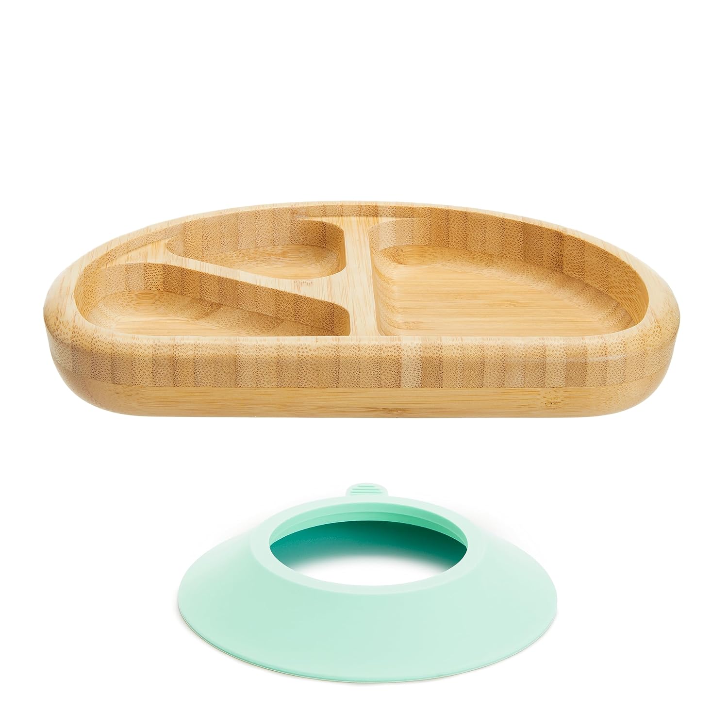 Munchkin Bambou Divided Suction Plate for Babies and Toddlers 1