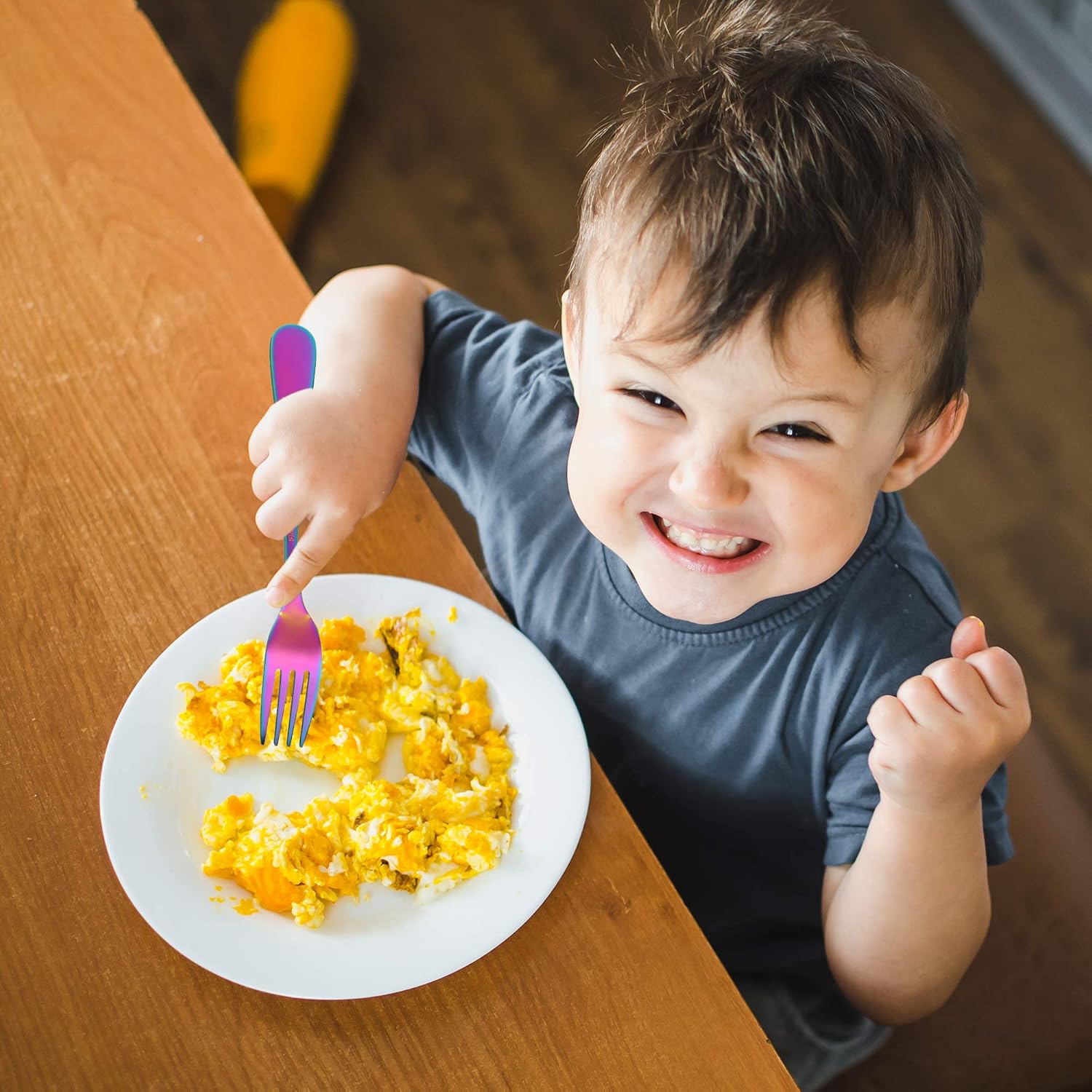 Poylim Kids Rainbow Cutlery Set of 4