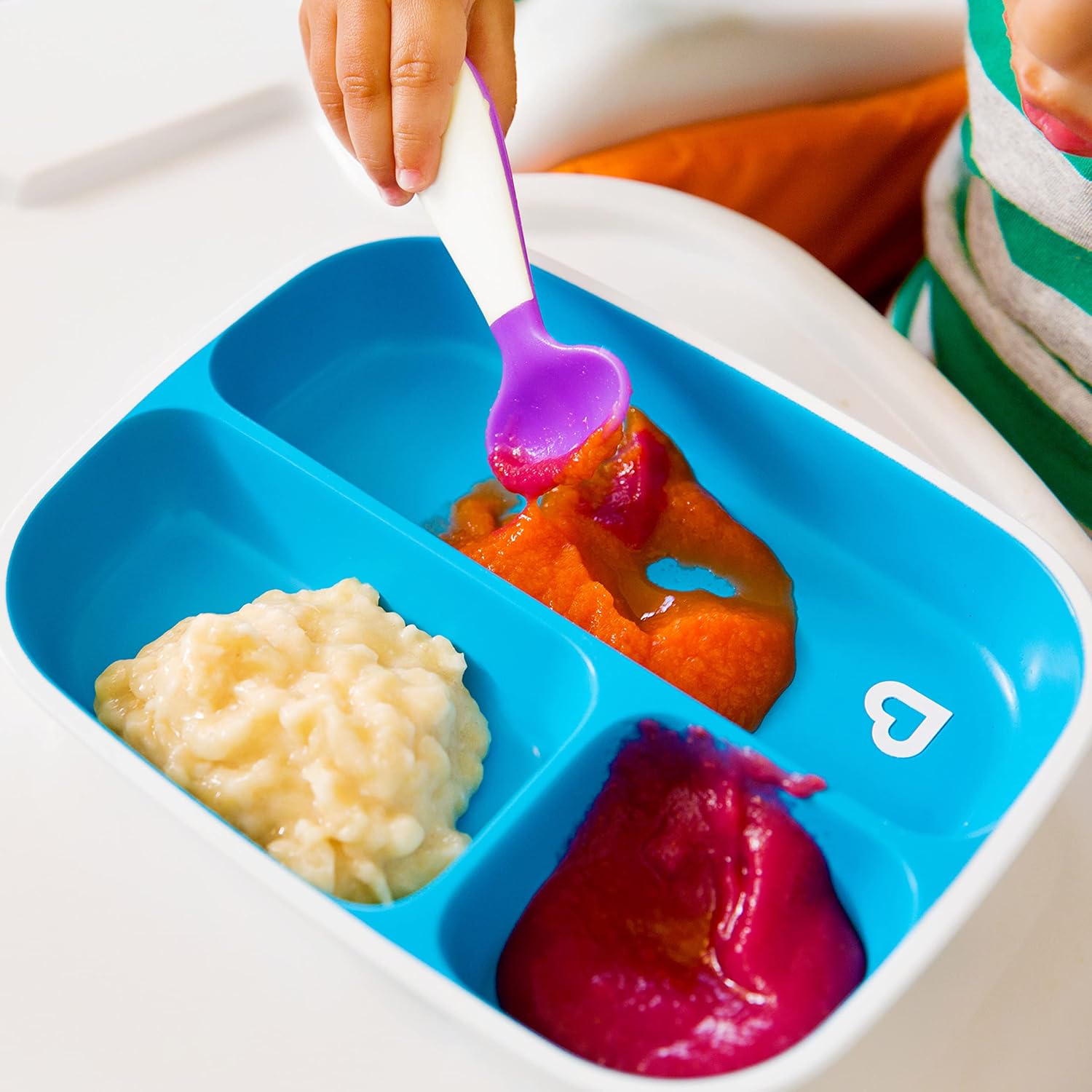 Munchkin Splash Toddler Divided Plate Blue